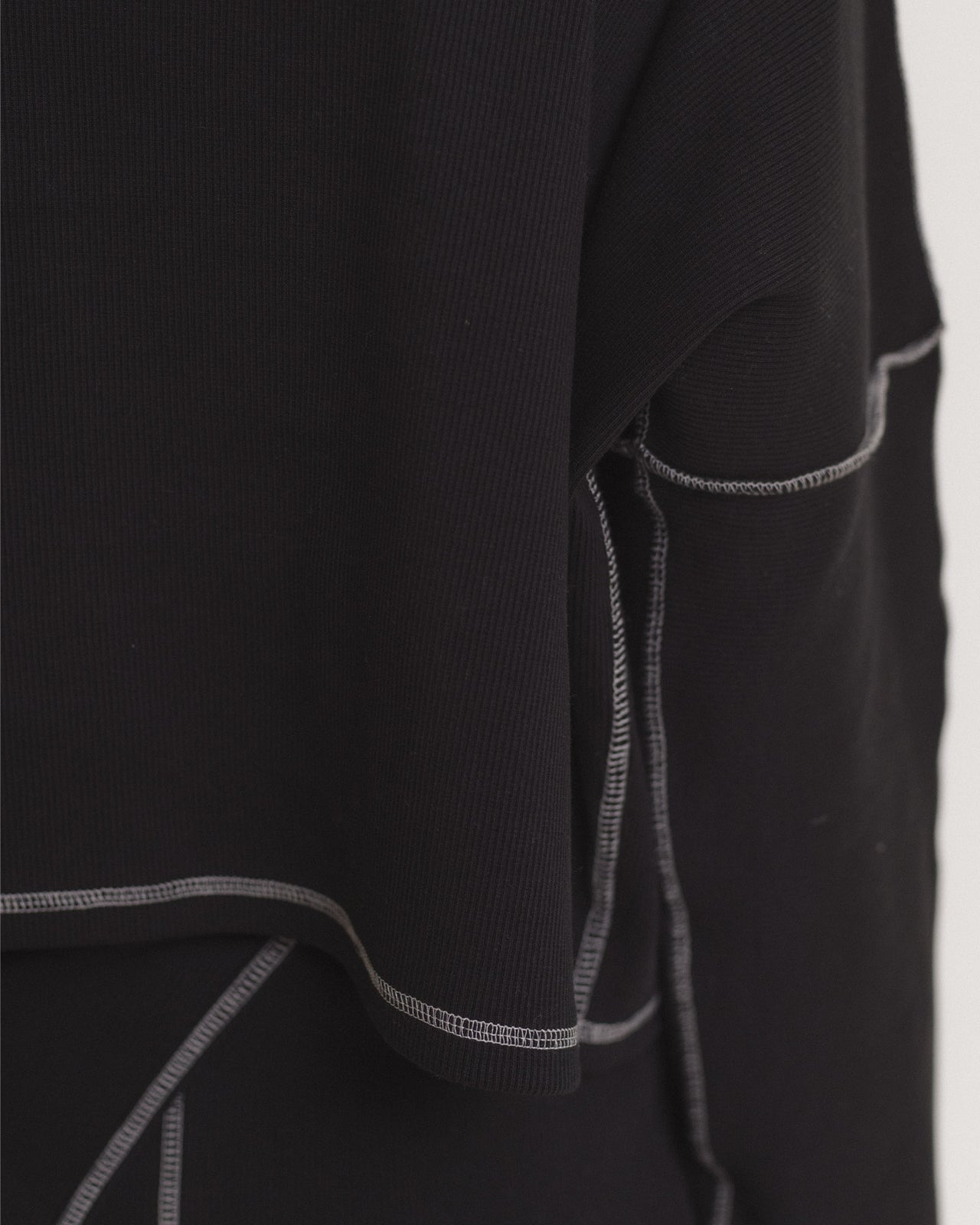 Camer Turtleneck - Organic Cotton Rib - Black