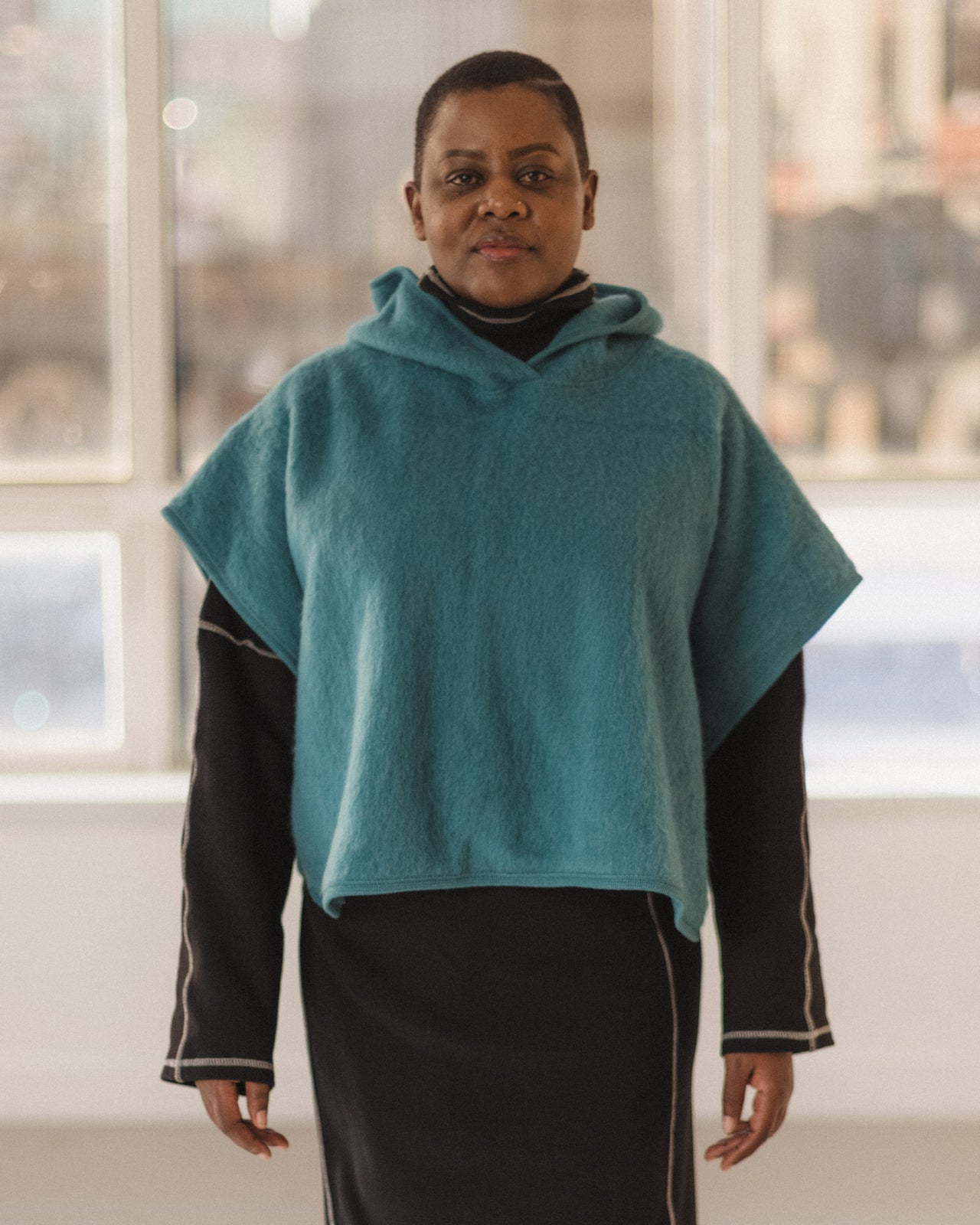 Camer Turtleneck - Organic Cotton Rib - Black