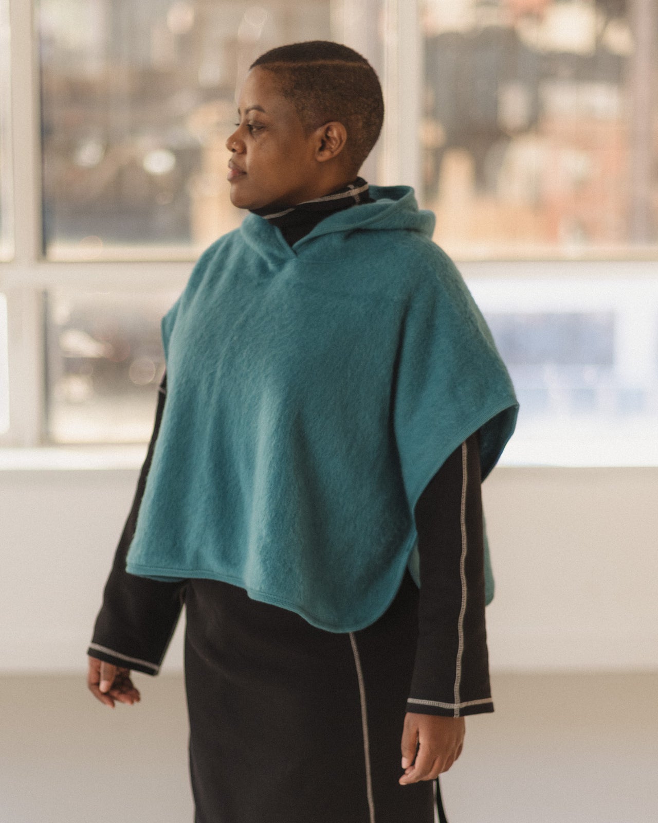 Camer Turtleneck - Organic Cotton Rib - Black