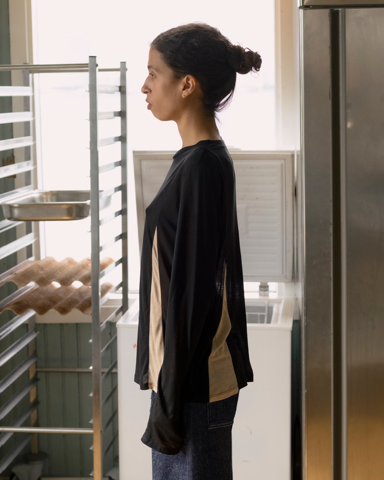 Case Long Sleeve Tee - Deadstock Lyocell - Black