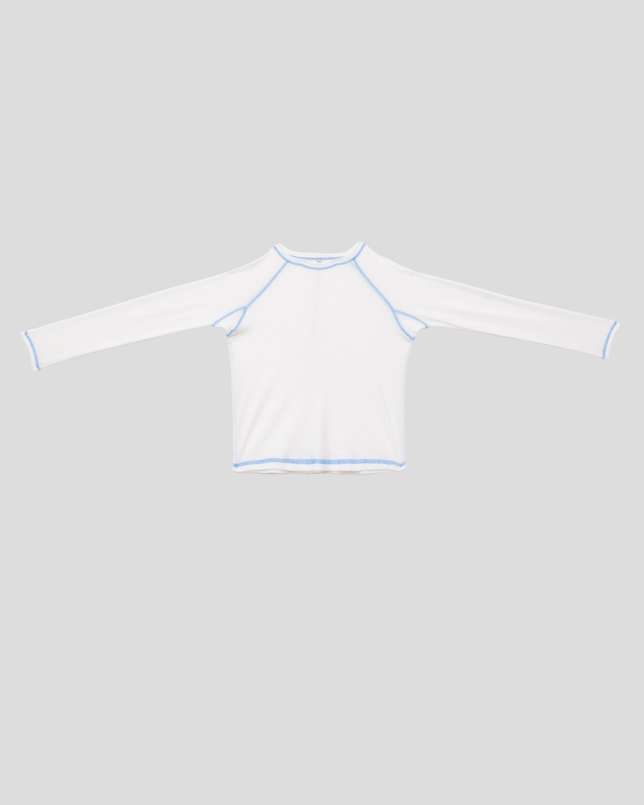 Cast Long Sleeve Tee - Recycled Cotton - Undyed / Blue