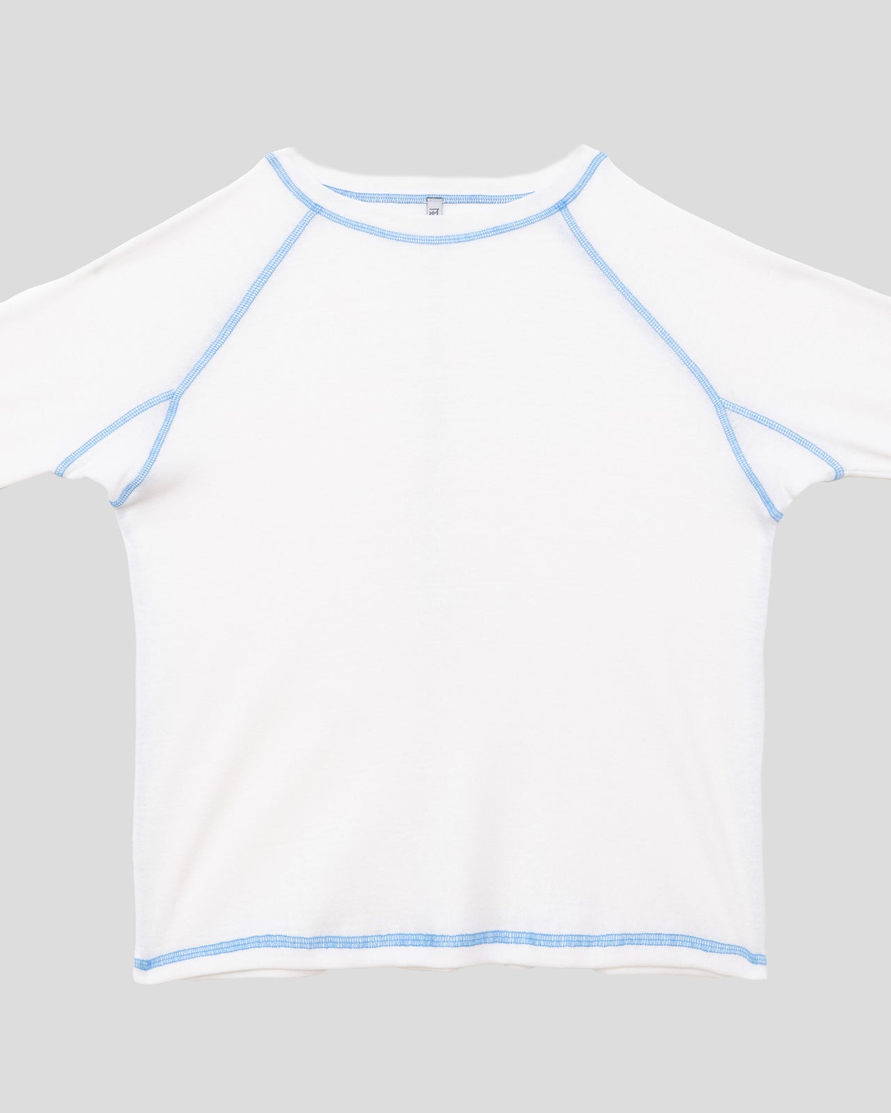 Cast Long Sleeve Tee - Recycled Cotton - Undyed / Blue