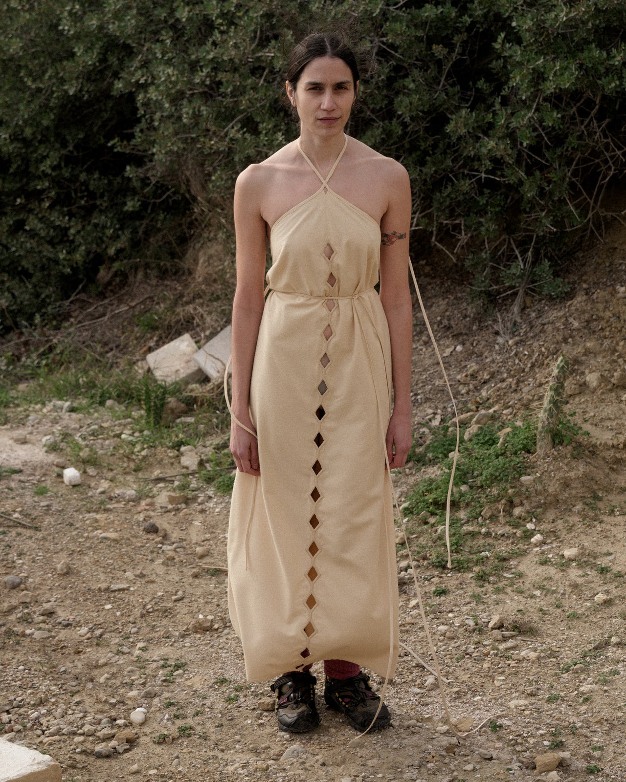 Cessa Ligo Dress - Wild Silk - Tooth White