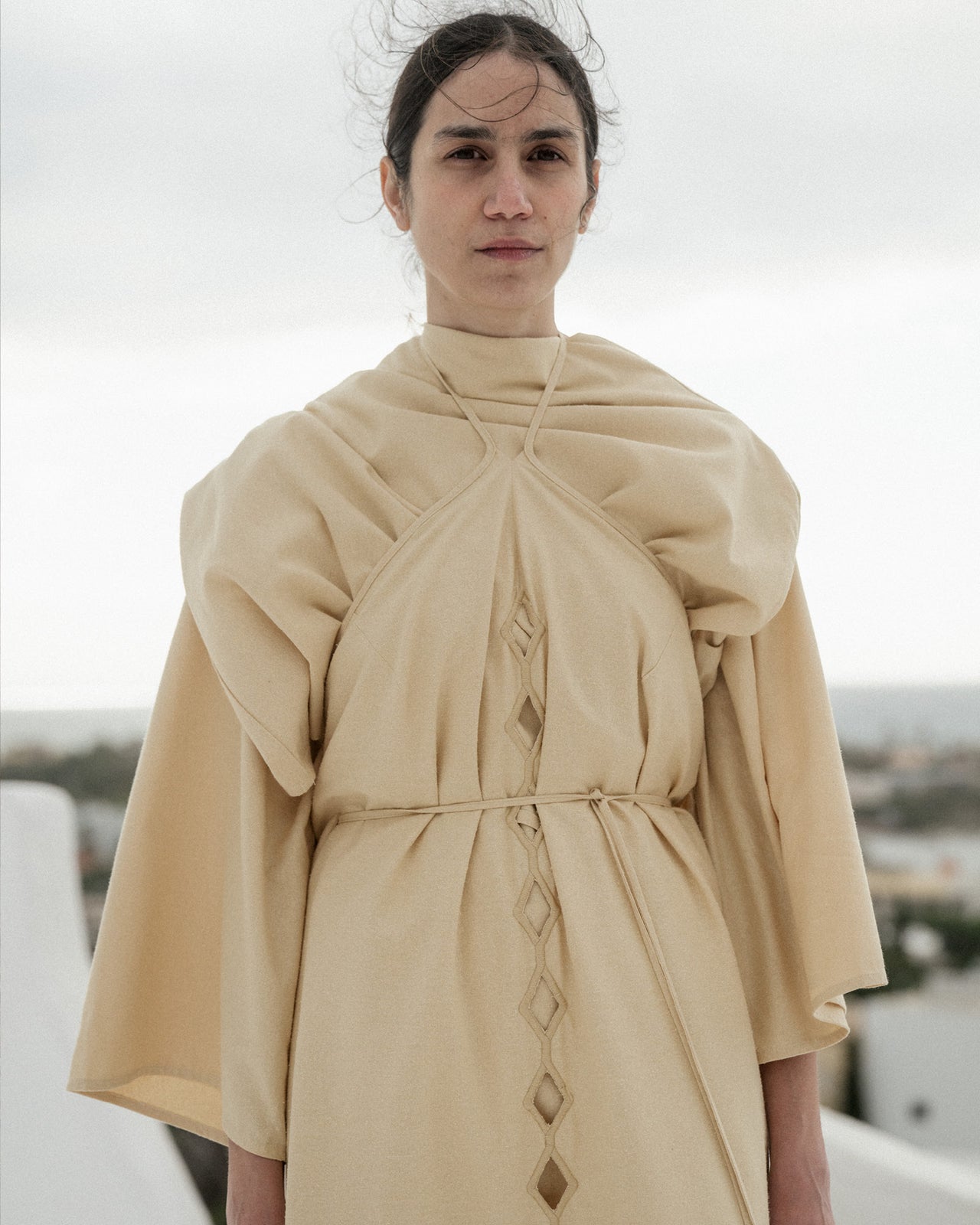 Cessa Ligo Dress - Wild Silk - Tooth White