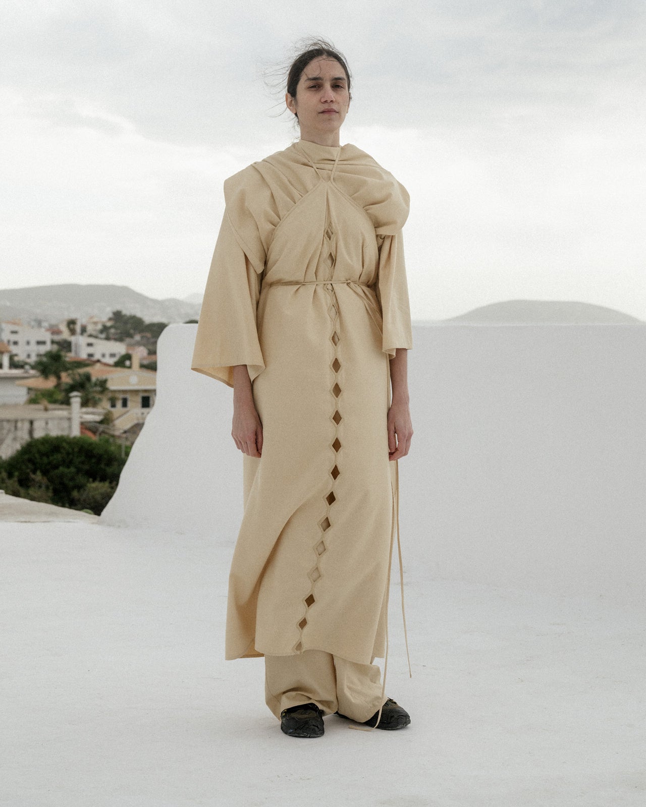 Cessa Ligo Dress - Wild Silk - Tooth White