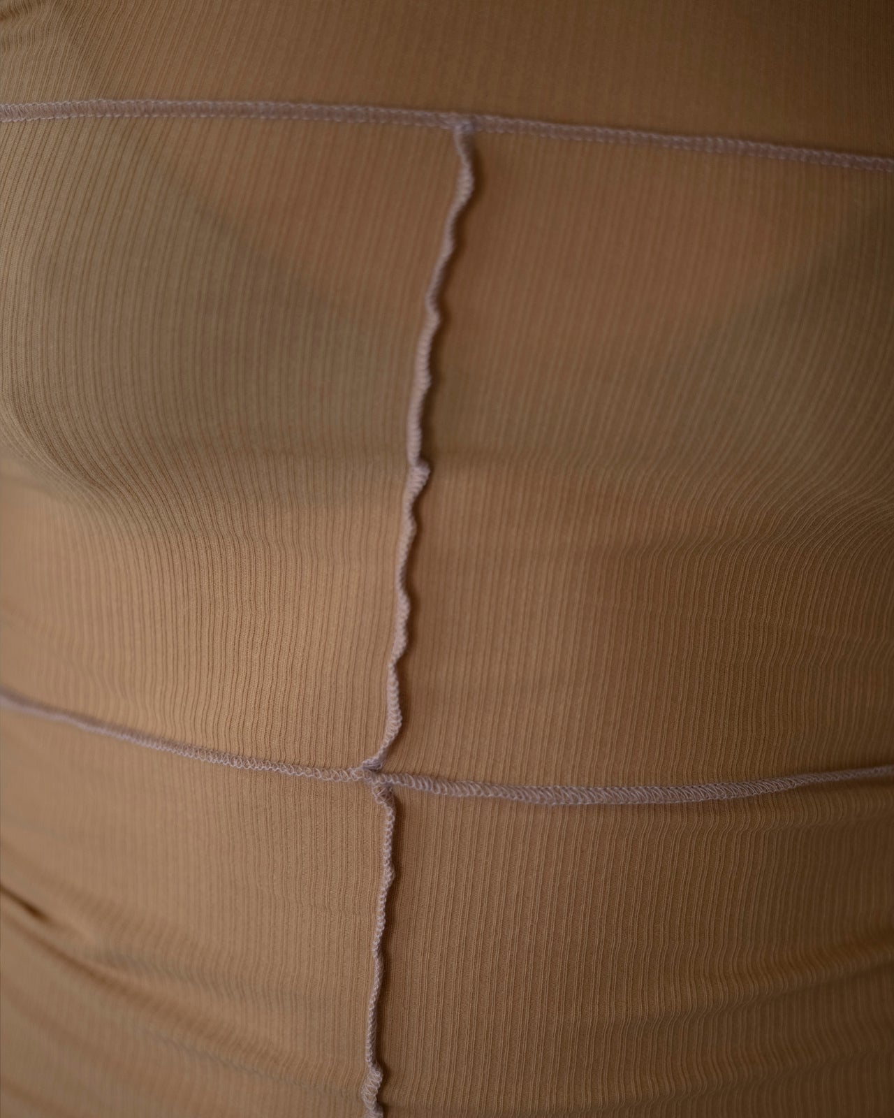 Cinder Long Sleeve Tee - Organic Cotton Rib - Aural / Purple