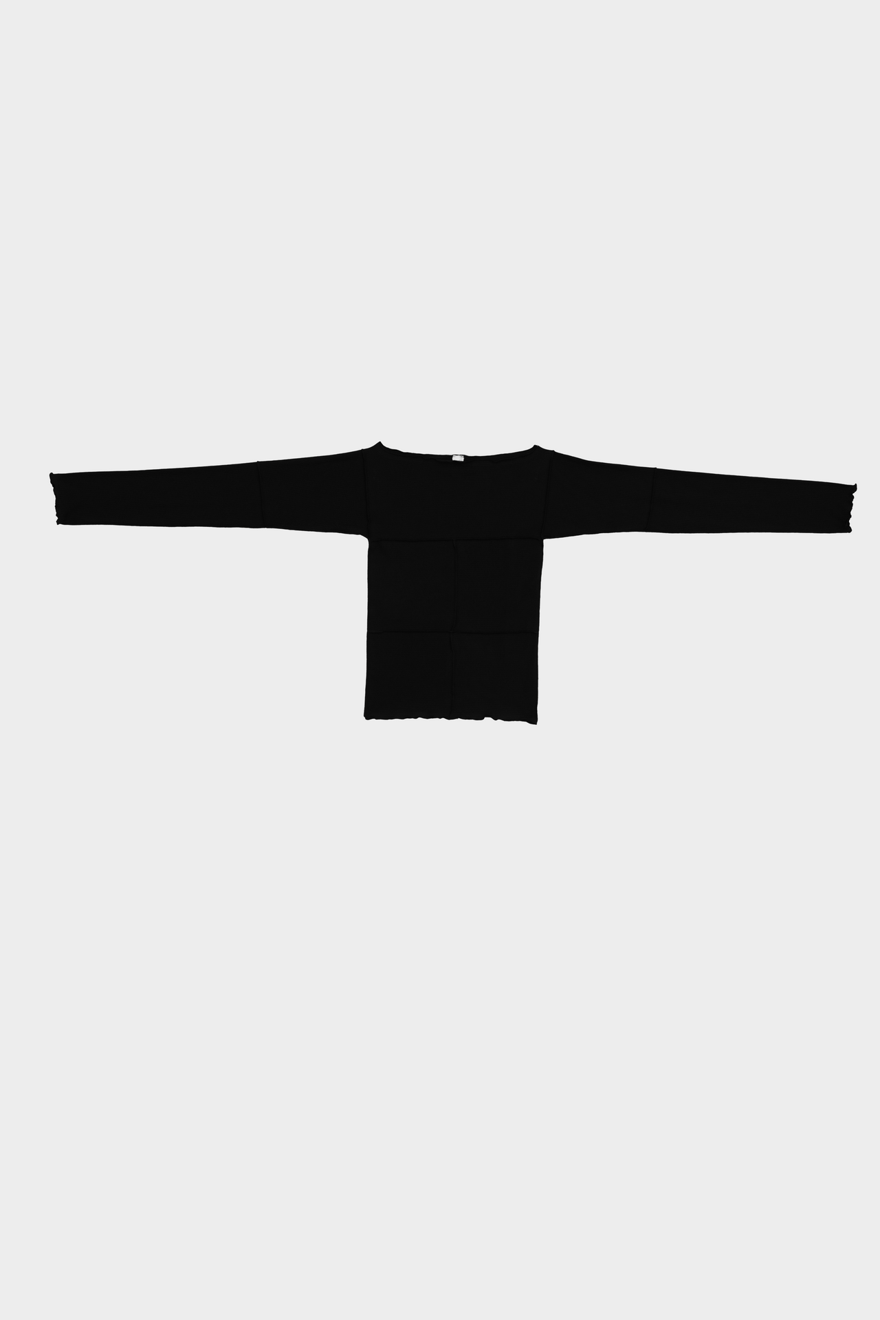 Cinder Long Sleeve Tee - Fine Cotton Rib - Black