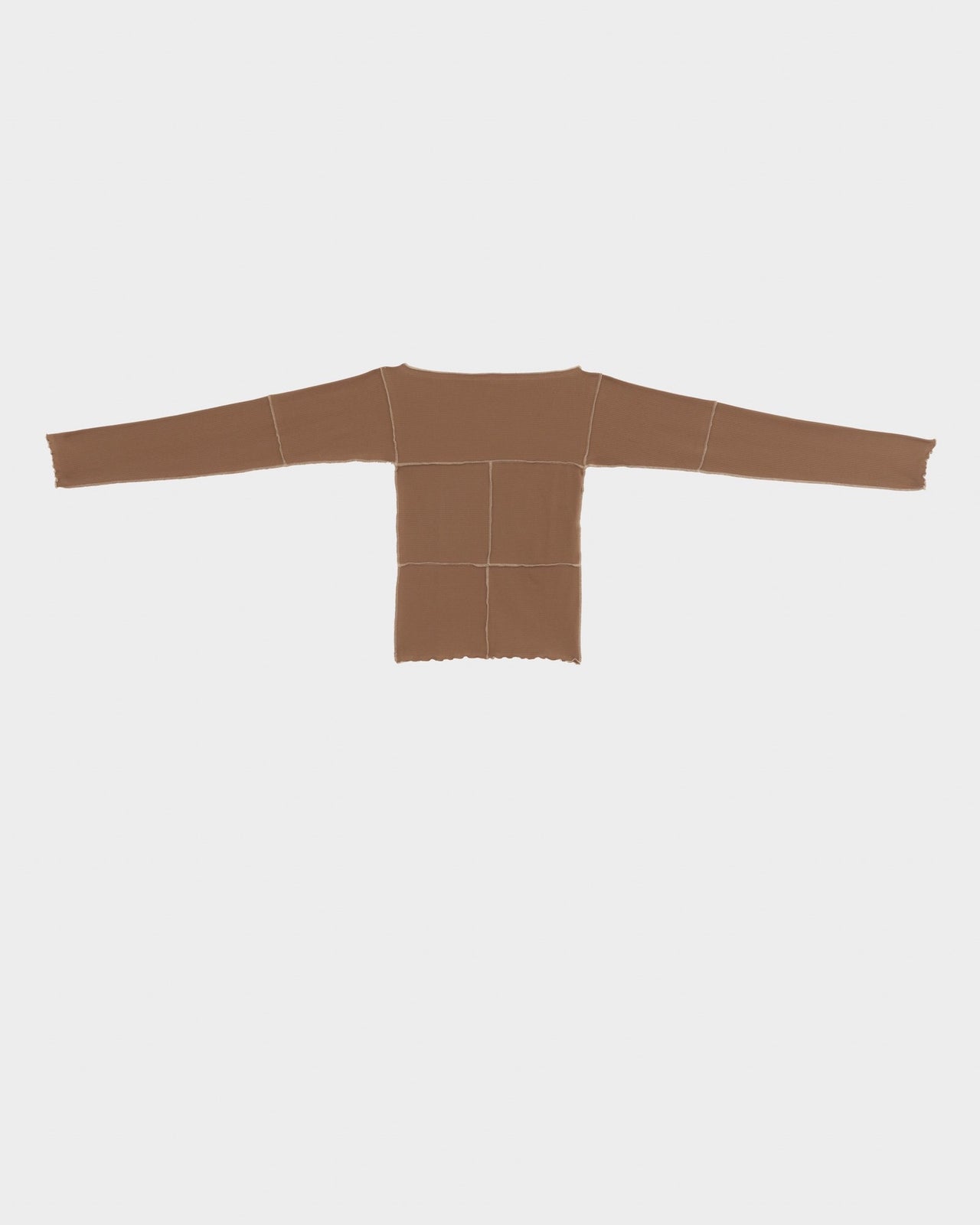 Cinder Long Sleeve Tee - Organic Cotton Rib - Alamillo Brown