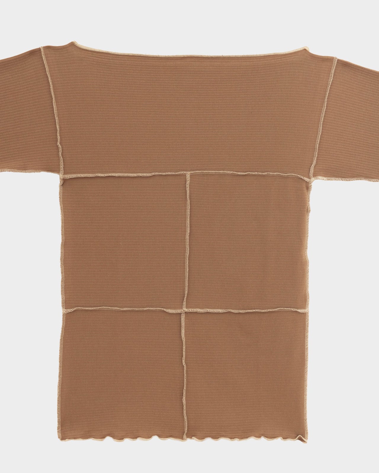 Cinder Long Sleeve Tee - Organic Cotton Rib - Alamillo Brown