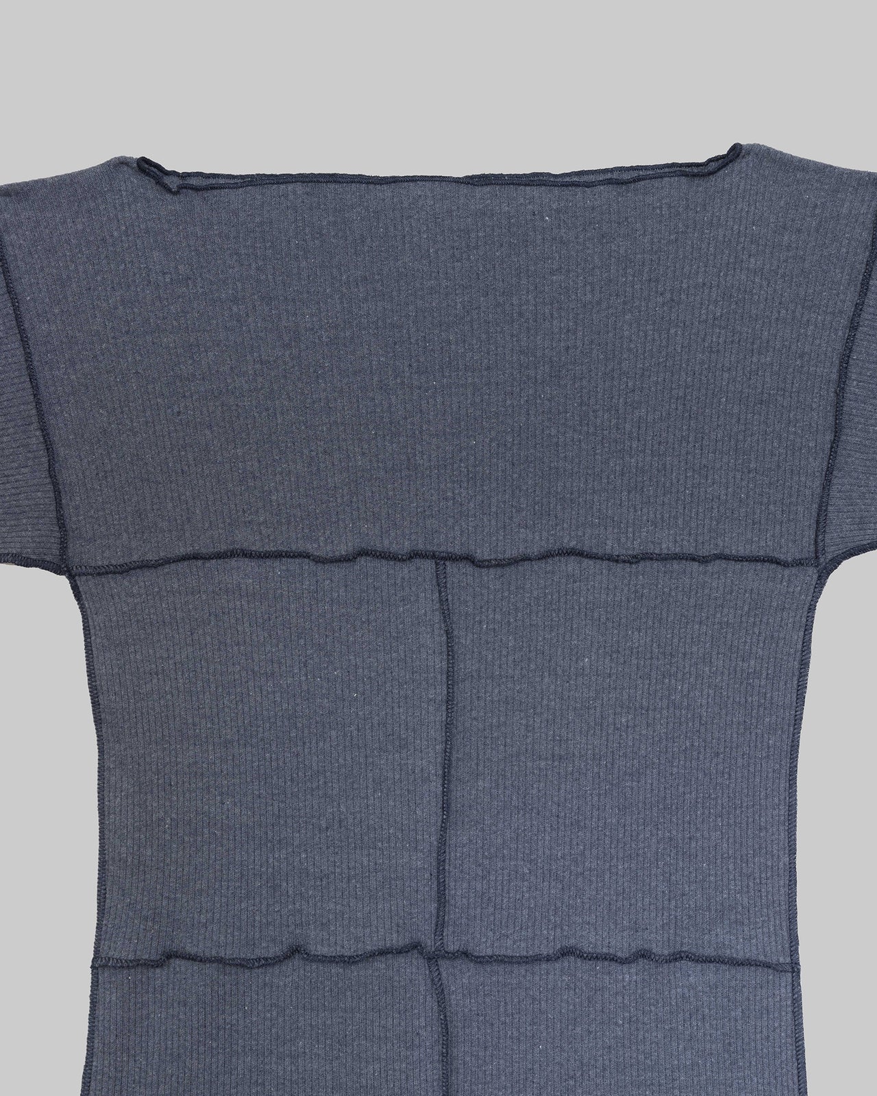 Cinder Long Sleeve Tee - Recycled Cotton Rib - Dark Denim