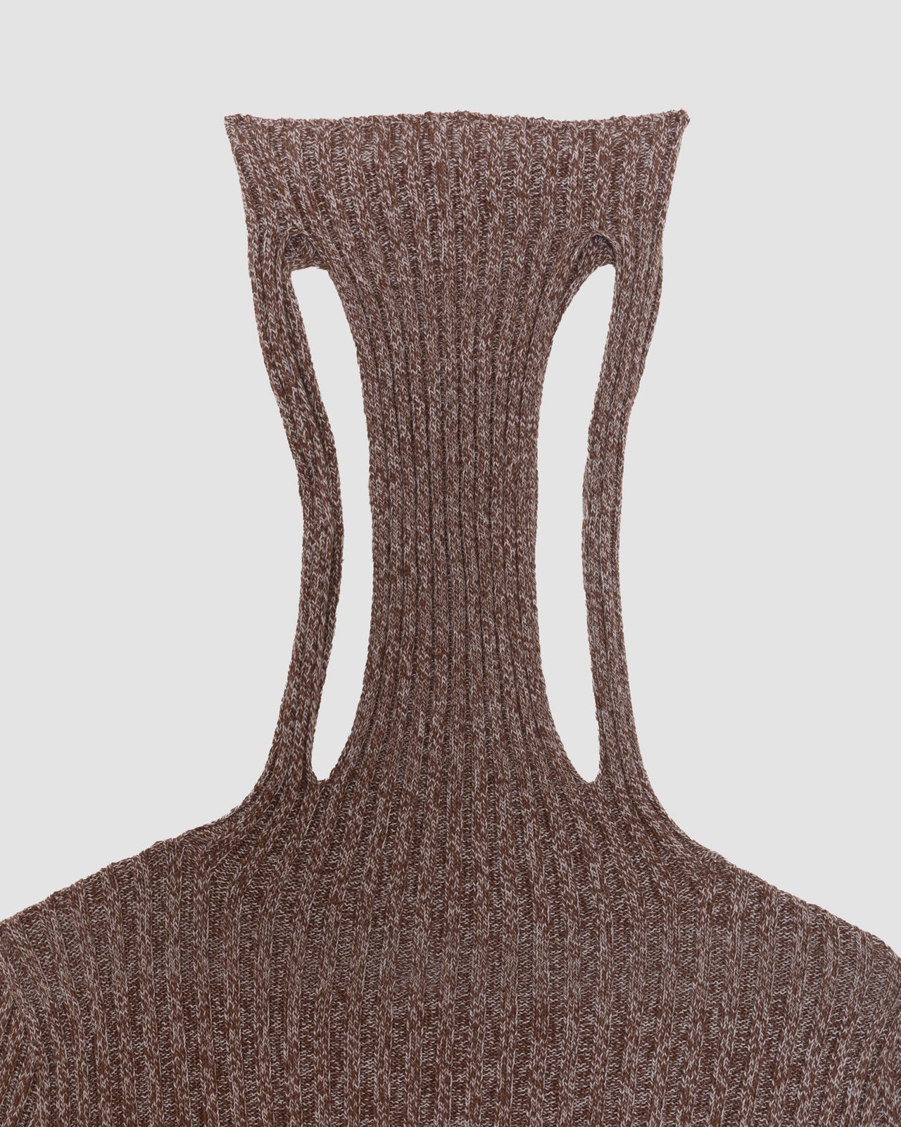 Cirri Long Sleeve Turtleneck - Organic Cotton - Grey Brown Melange