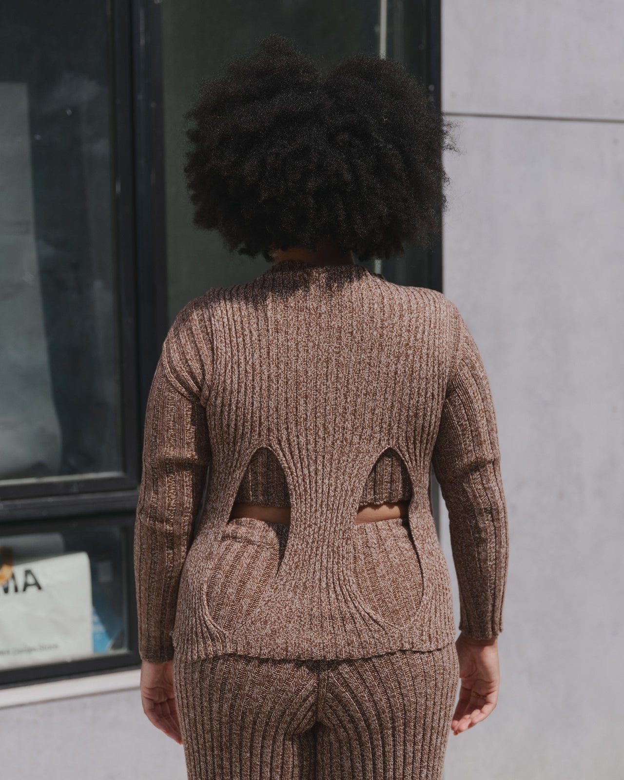 Cirri Sleeveless Top - Organic Cotton - Grey Brown Melange