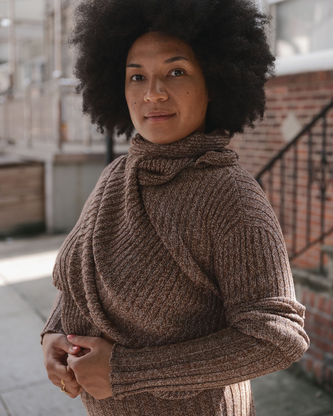 Cirri Sleeveless Top - Organic Cotton - Grey Brown Melange