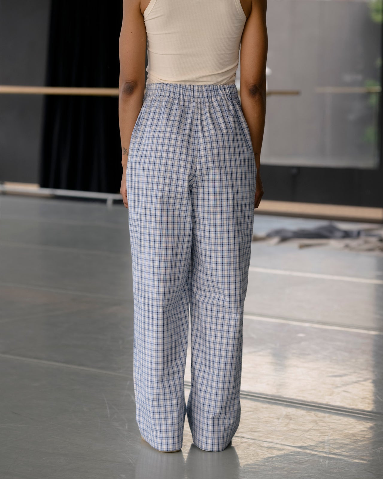 Claude Pants - Organic Cotton - Blue Check