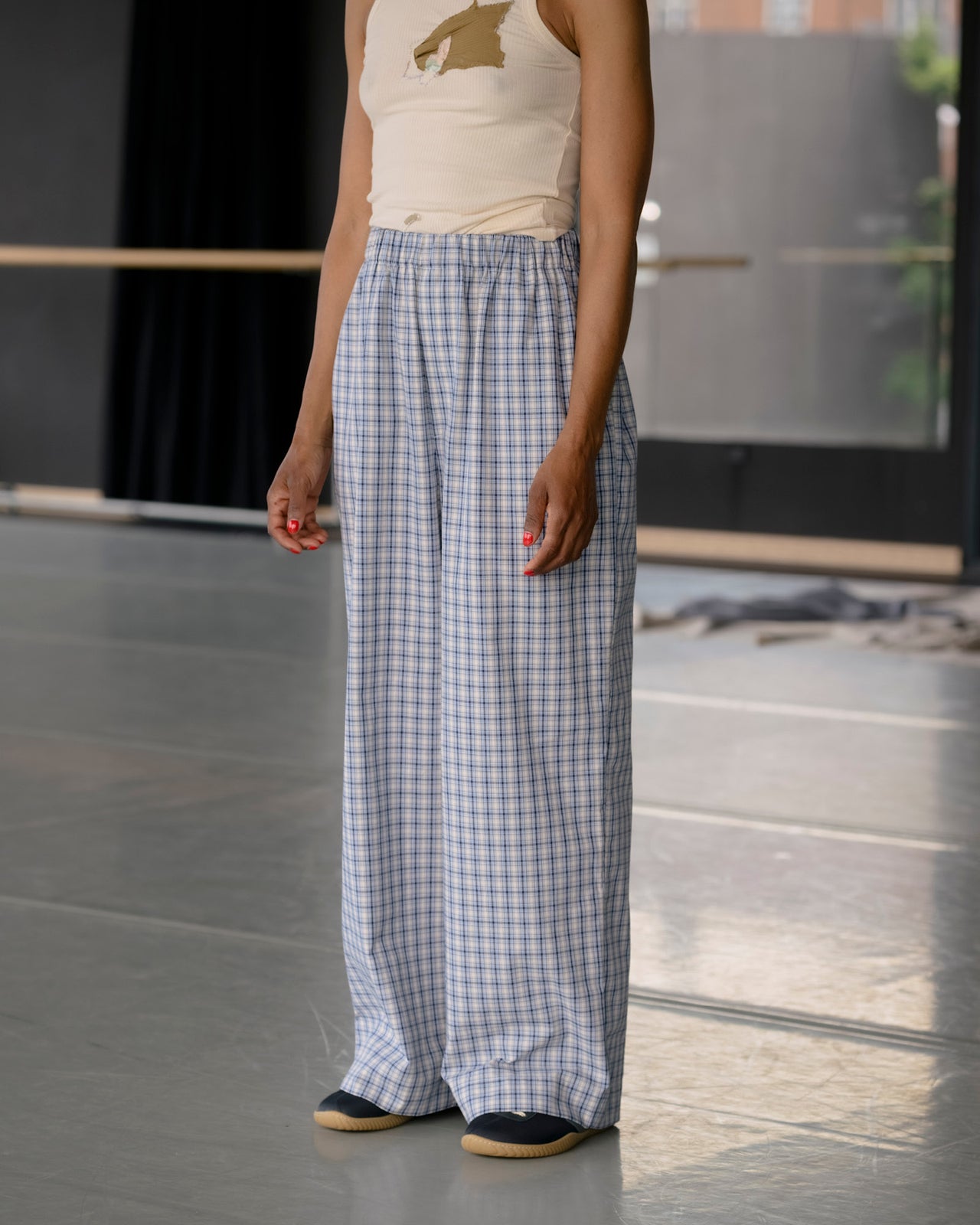 Claude Pants - Organic Cotton - Blue Check