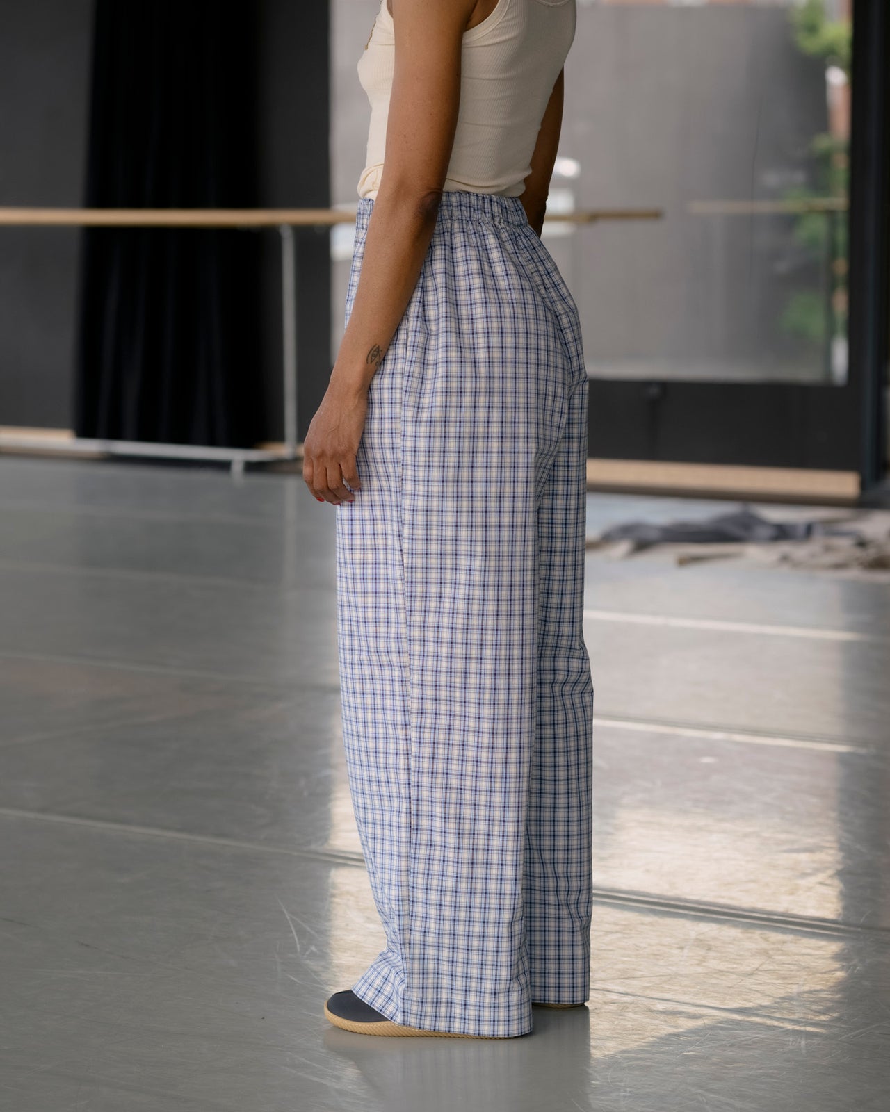 Claude Pants - Organic Cotton - Blue Check