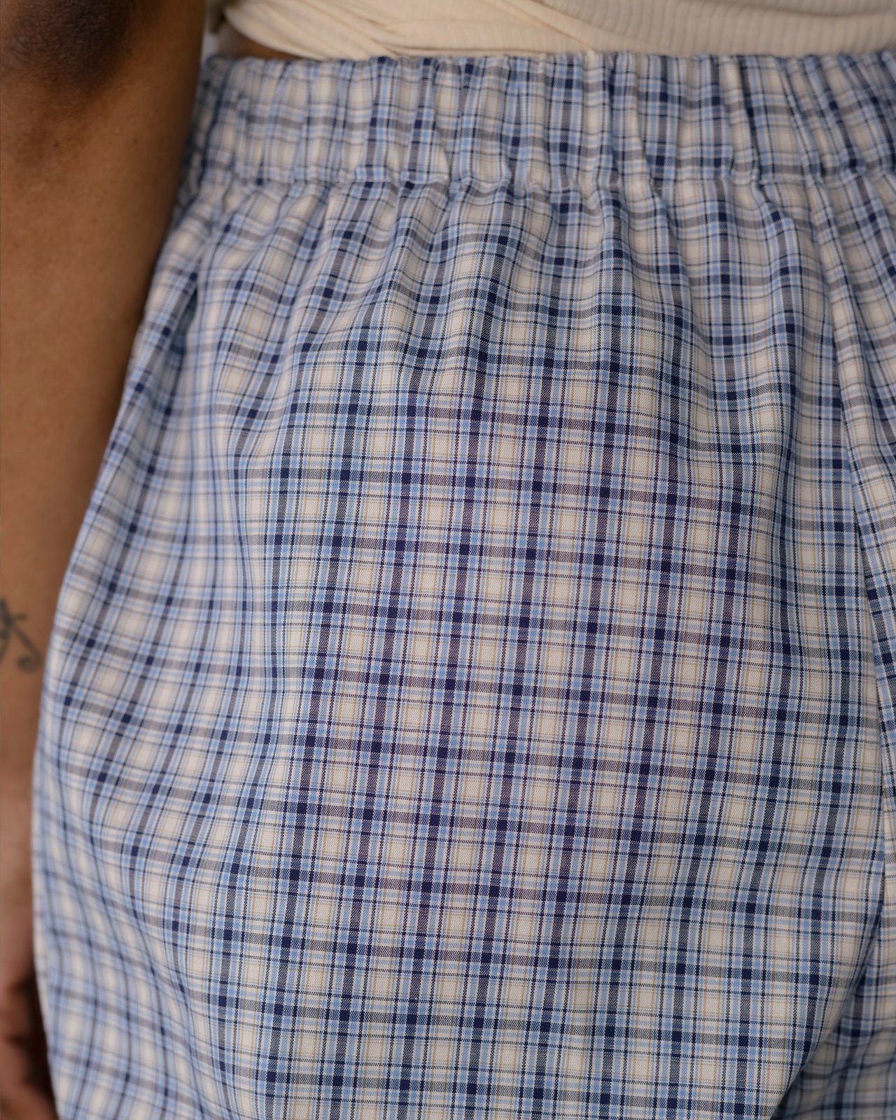 Claude Pants - Organic Cotton - Blue Check