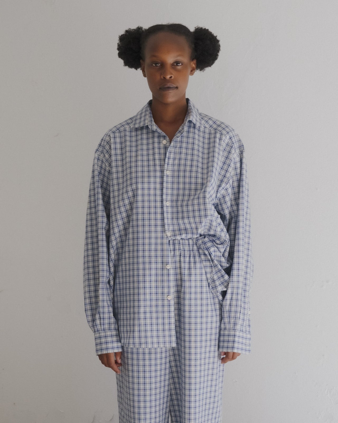 Claude Pants - Organic Cotton - Blue Check