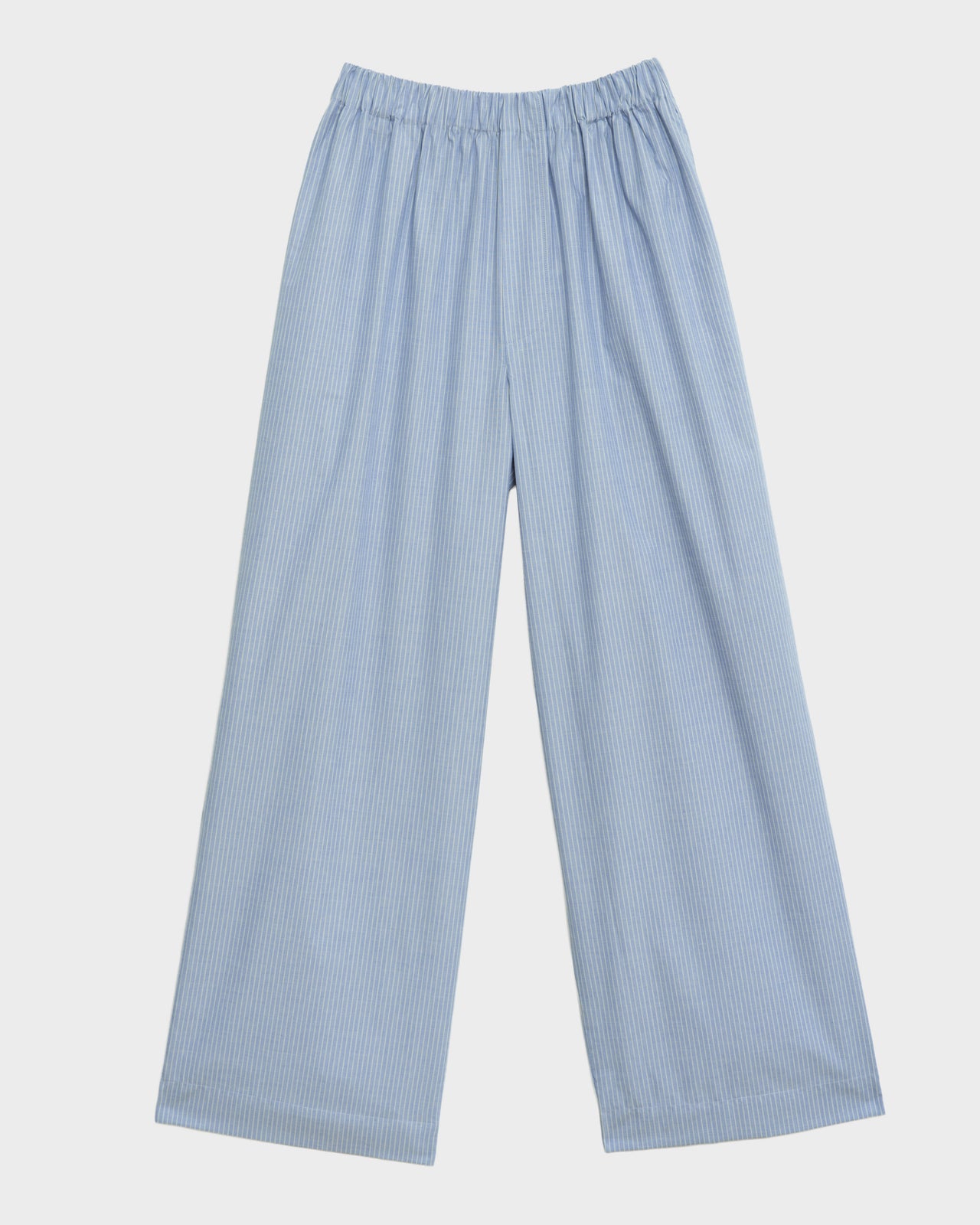 Claude Pants - Organic Cotton Poplin - Blue Stripe