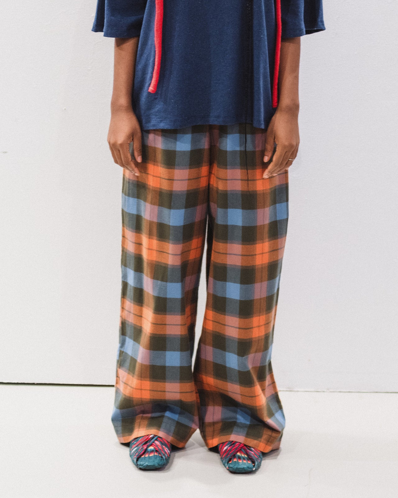 Claude Pants - Organic Cotton Flannel - Frame Plaid