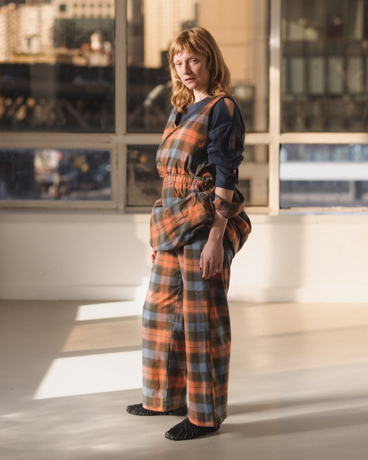 Claude Pants - Organic Cotton Flannel - Frame Plaid