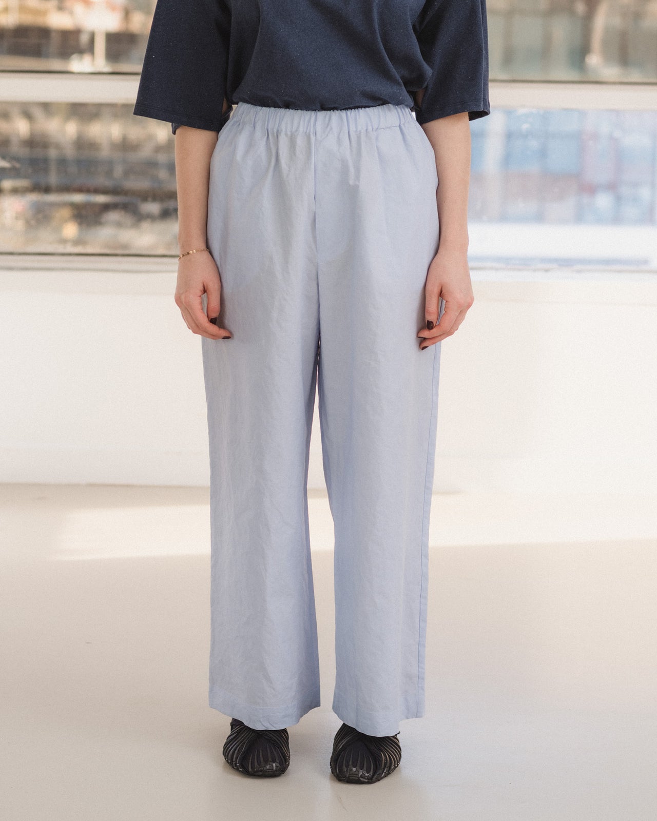 Claude Pants - Technical Cotton - Sax Blue