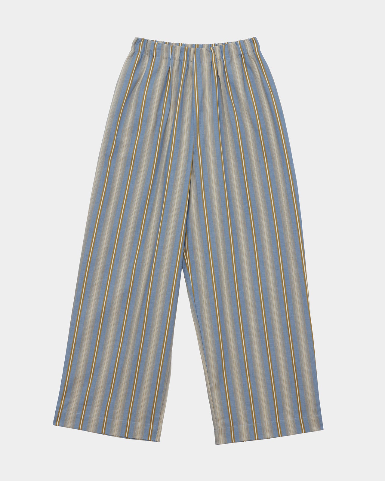 Claude Pants - Organic Cotton Poplin - Grid Stripe