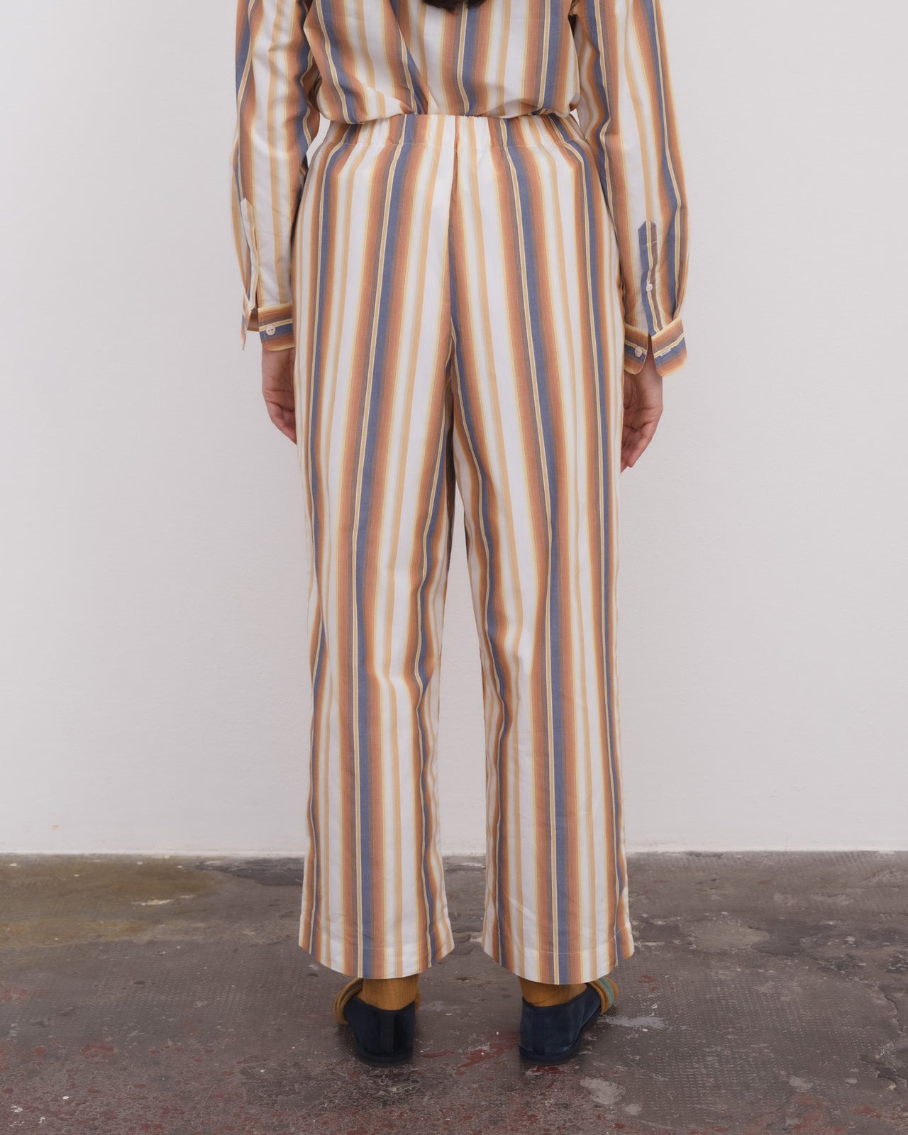 Claude Pants - Organic Cotton Poplin - Roda Stripe