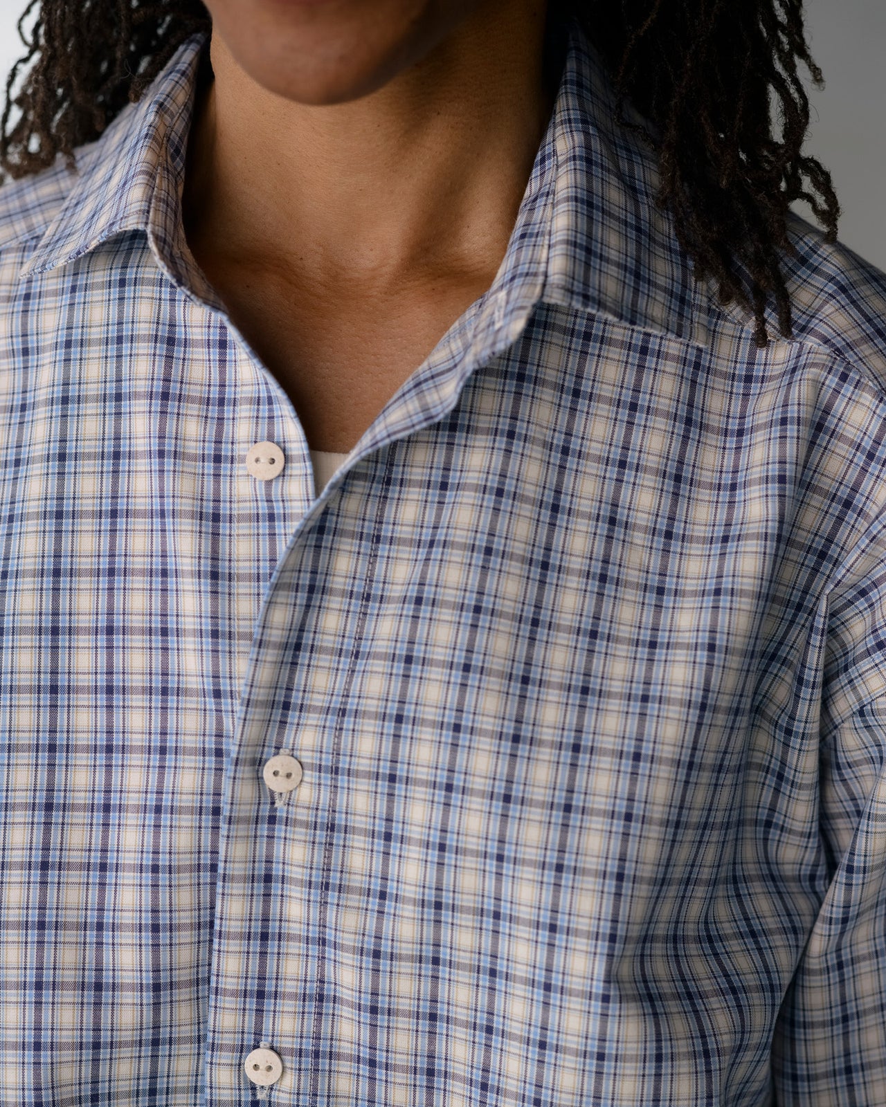 Claude Shirt - Organic Cotton - Blue Check