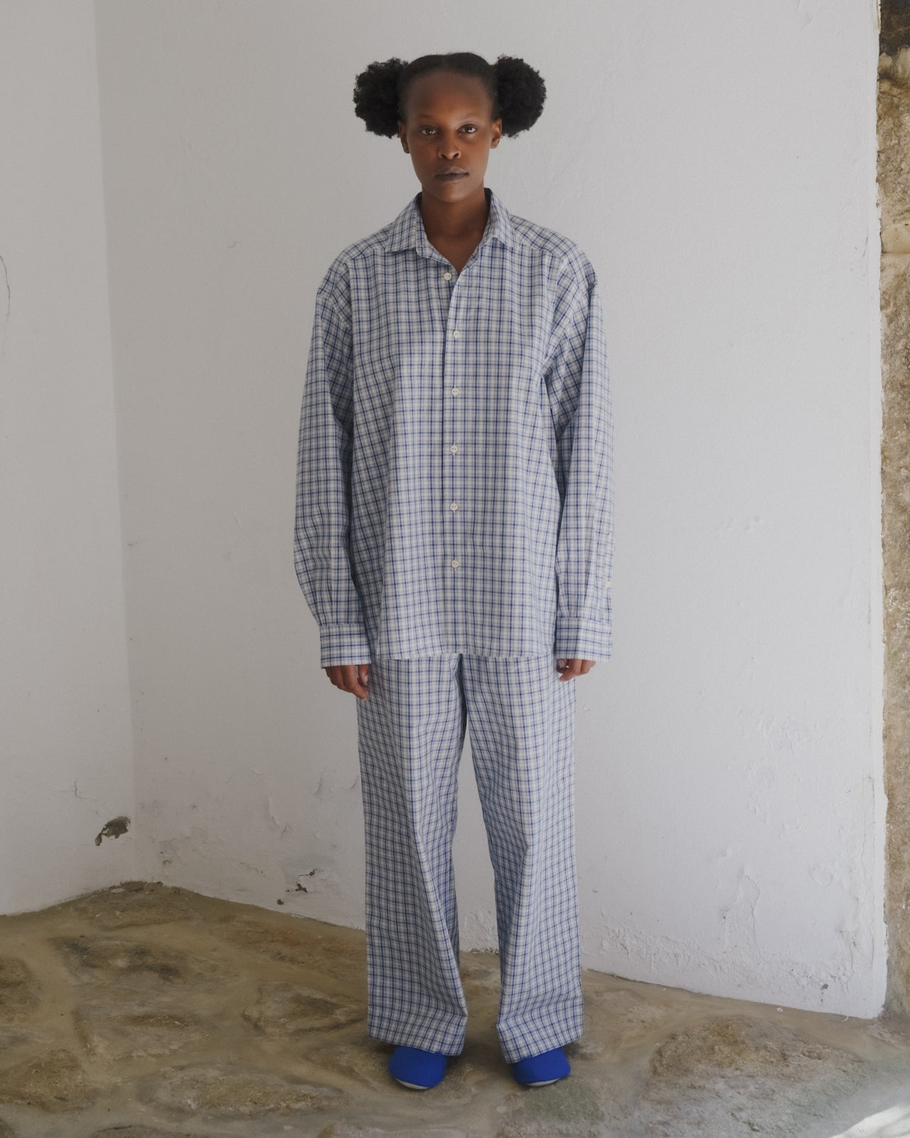 Claude Shirt - Organic Cotton - Blue Check