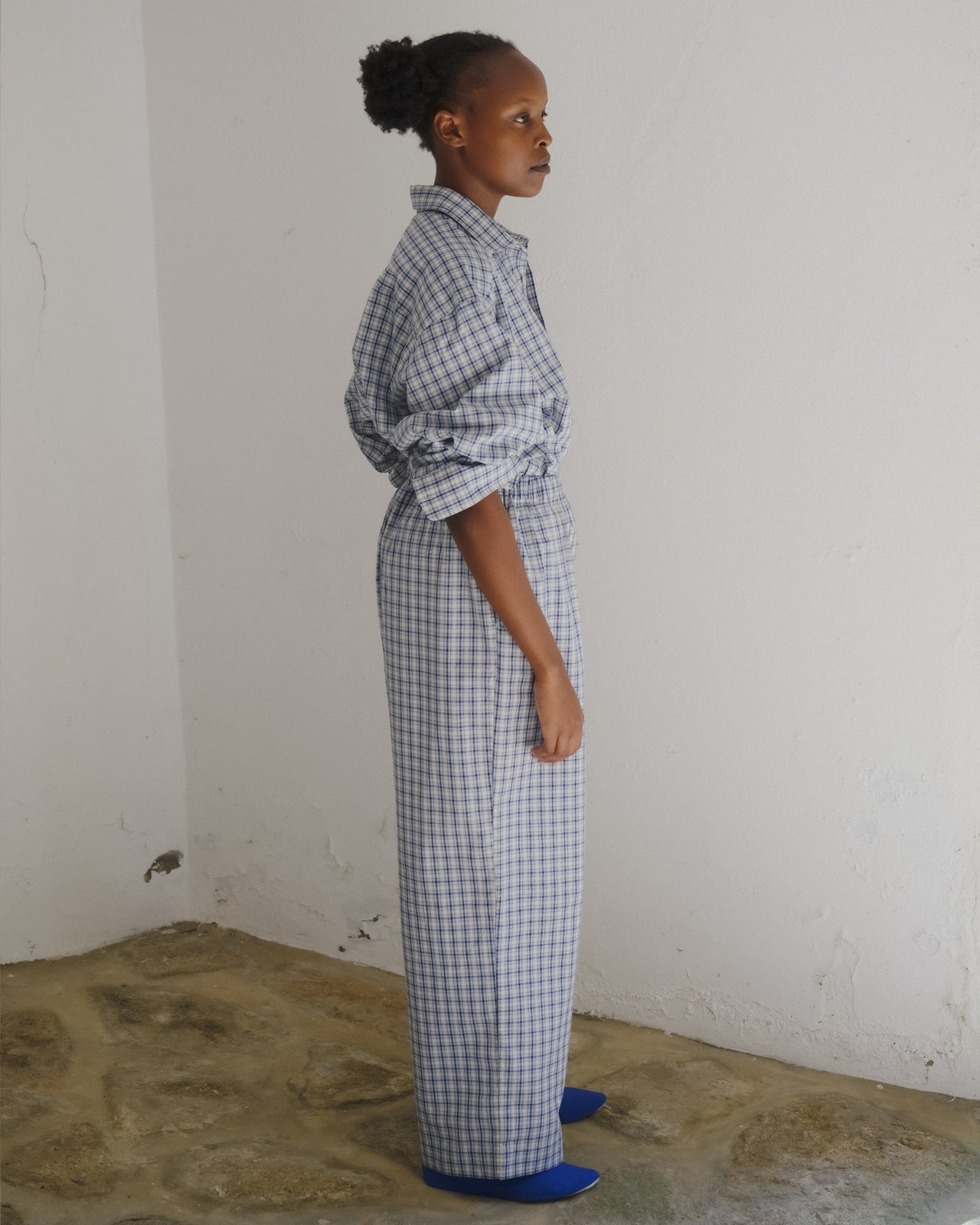 Claude Shirt - Organic Cotton - Blue Check
