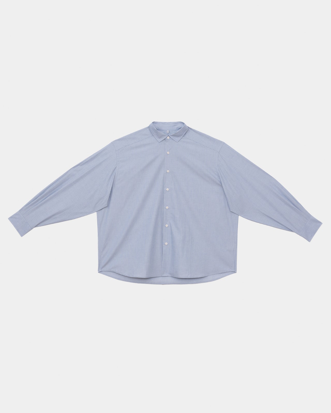 Claude Shirt - Organic Cotton Poplin - Blue Stripe
