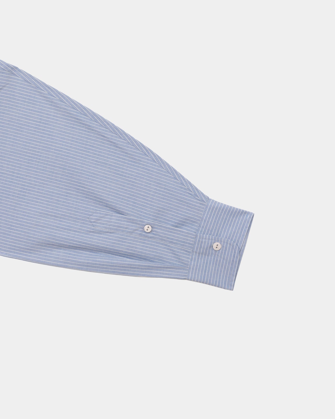 Claude Shirt - Organic Cotton Poplin - Blue Stripe