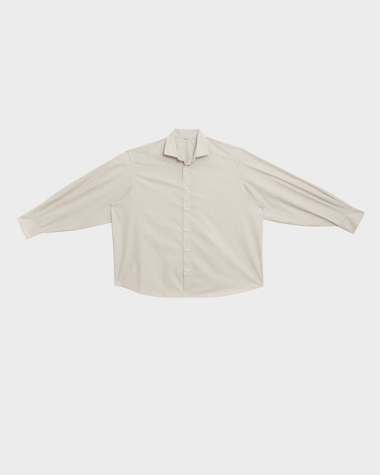 Claude Shirt - Organic Cotton Poplin - Brown Stripe