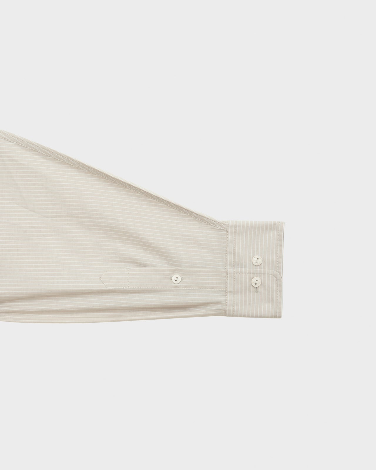 Claude Shirt - Organic Cotton Poplin - Brown Stripe