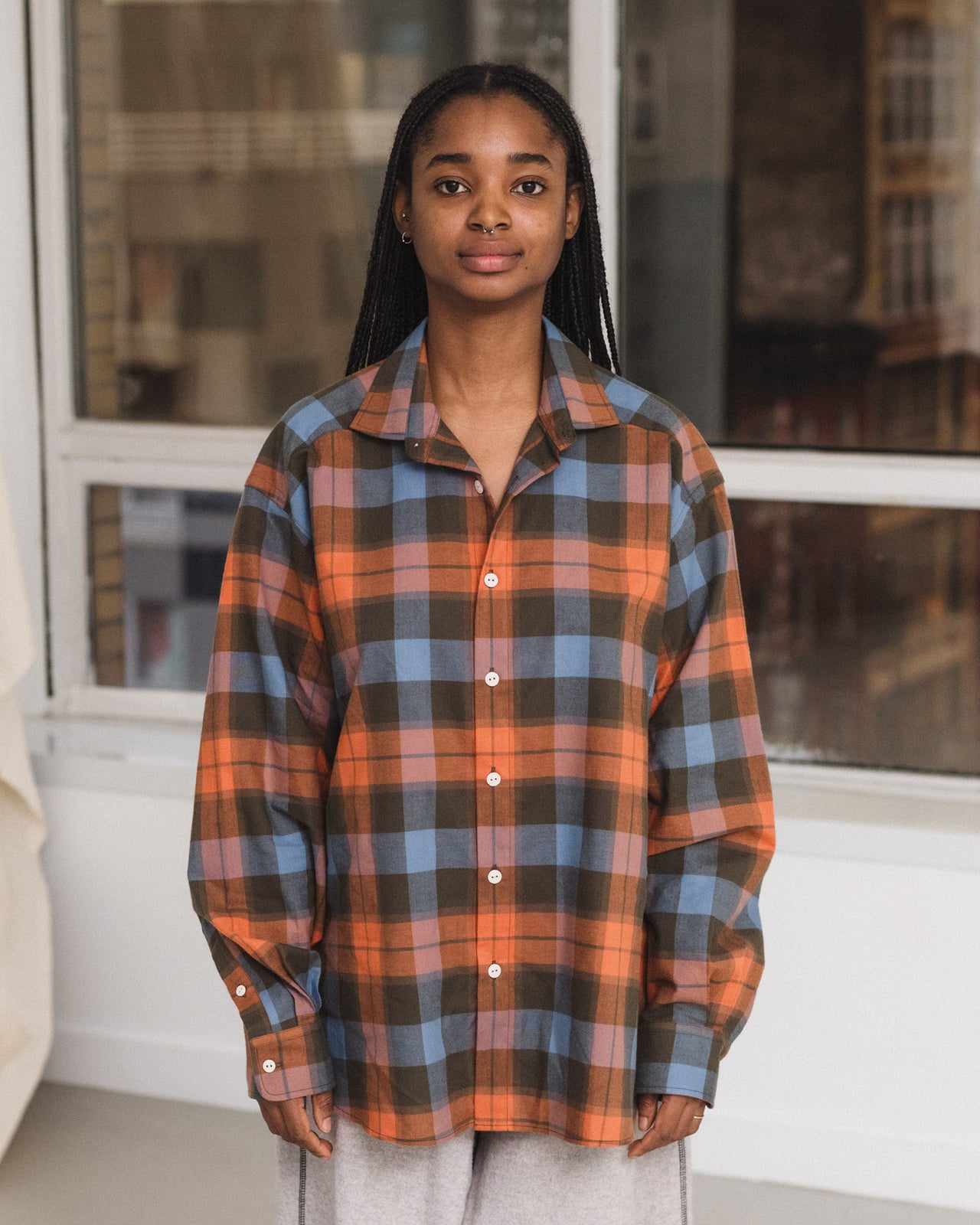Claude Shirt - Organic Cotton Flannel - Frame Plaid