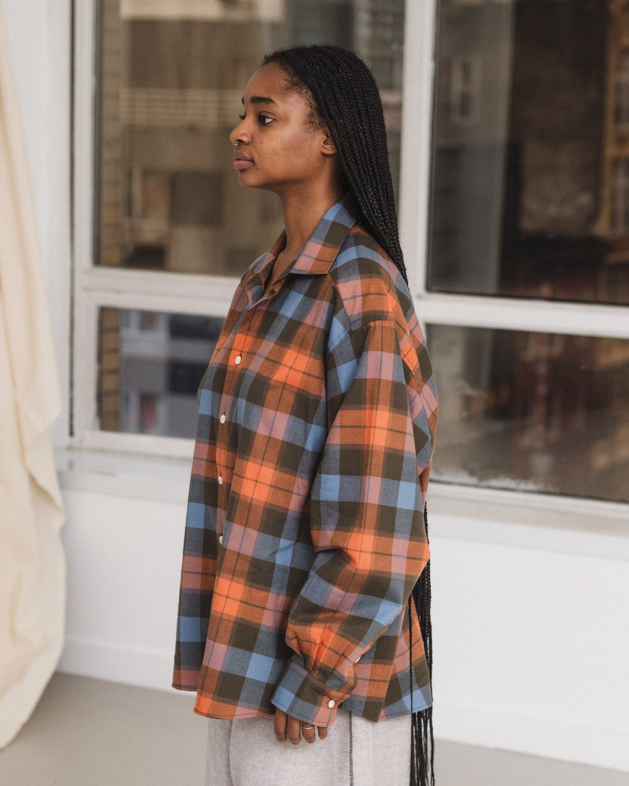 Claude Shirt - Organic Cotton Flannel - Frame Plaid