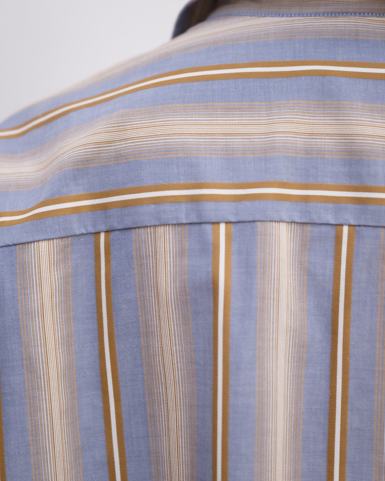 Claude Shirt - Organic Cotton Poplin - Grid Stripe