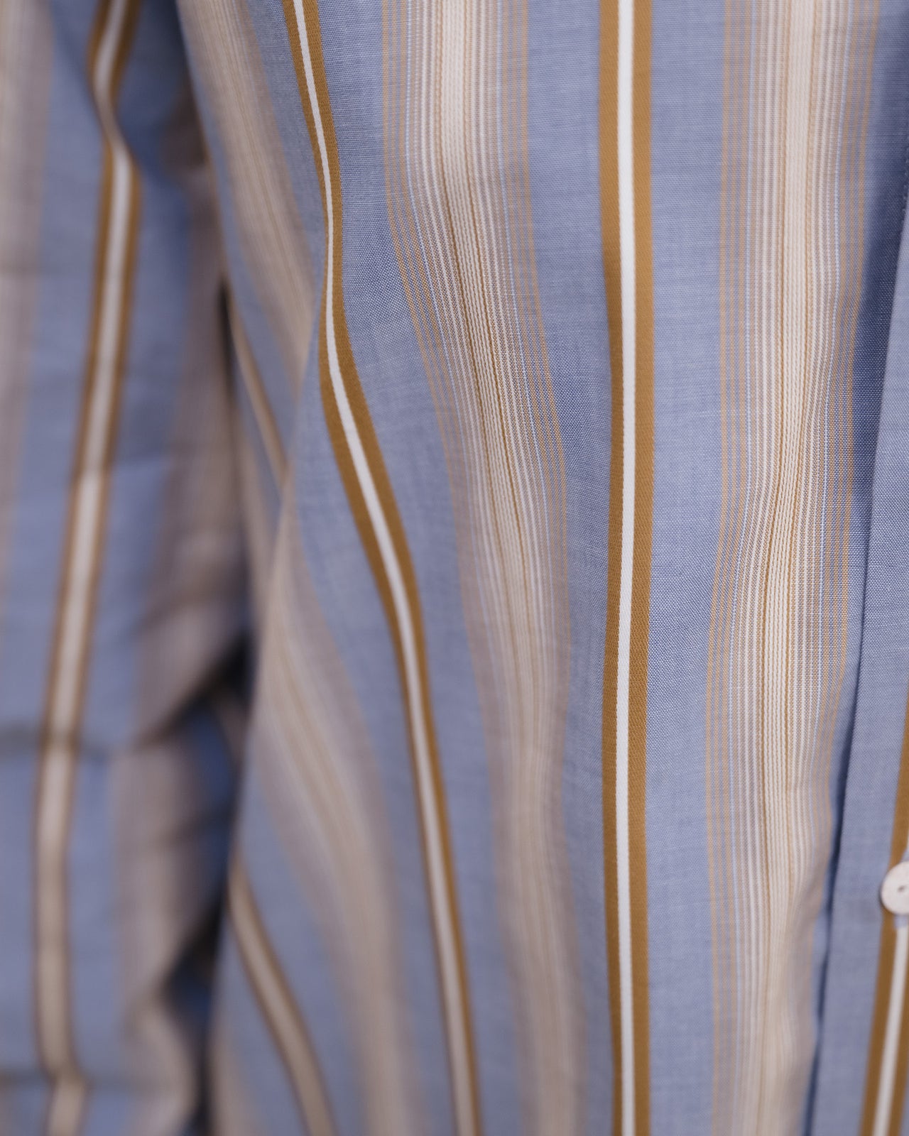Claude Shirt - Organic Cotton Poplin - Grid Stripe
