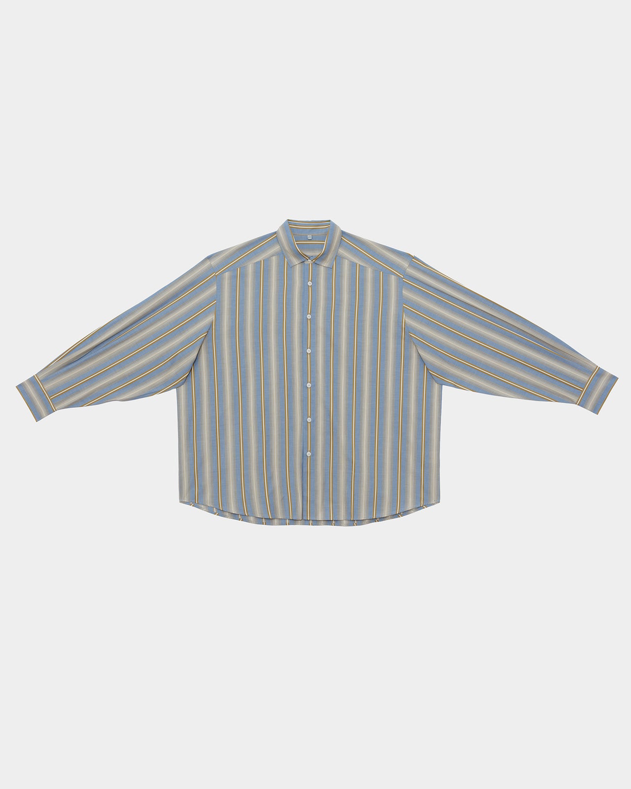 Claude Shirt - Organic Cotton Poplin - Grid Stripe