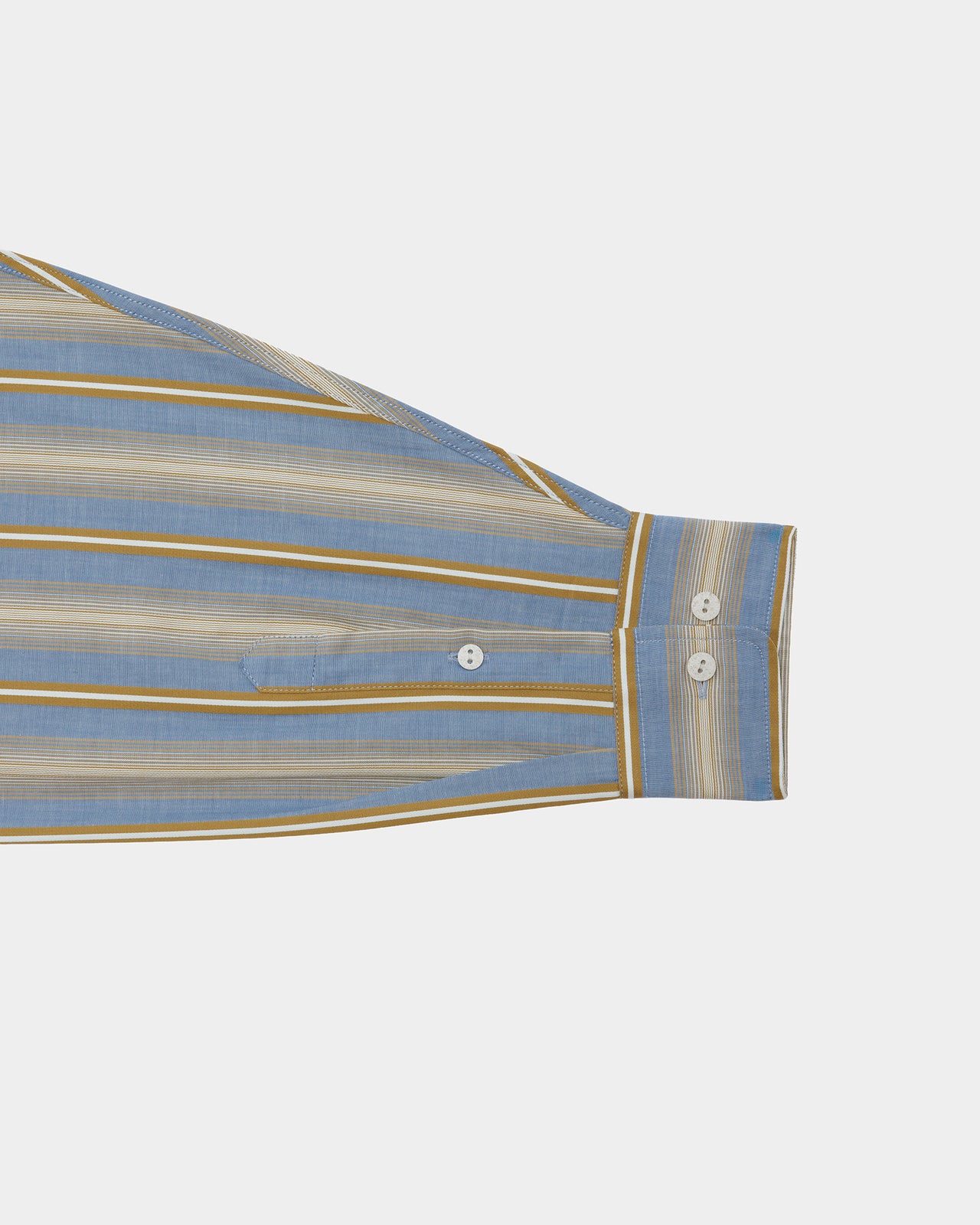 Claude Shirt - Organic Cotton Poplin - Grid Stripe