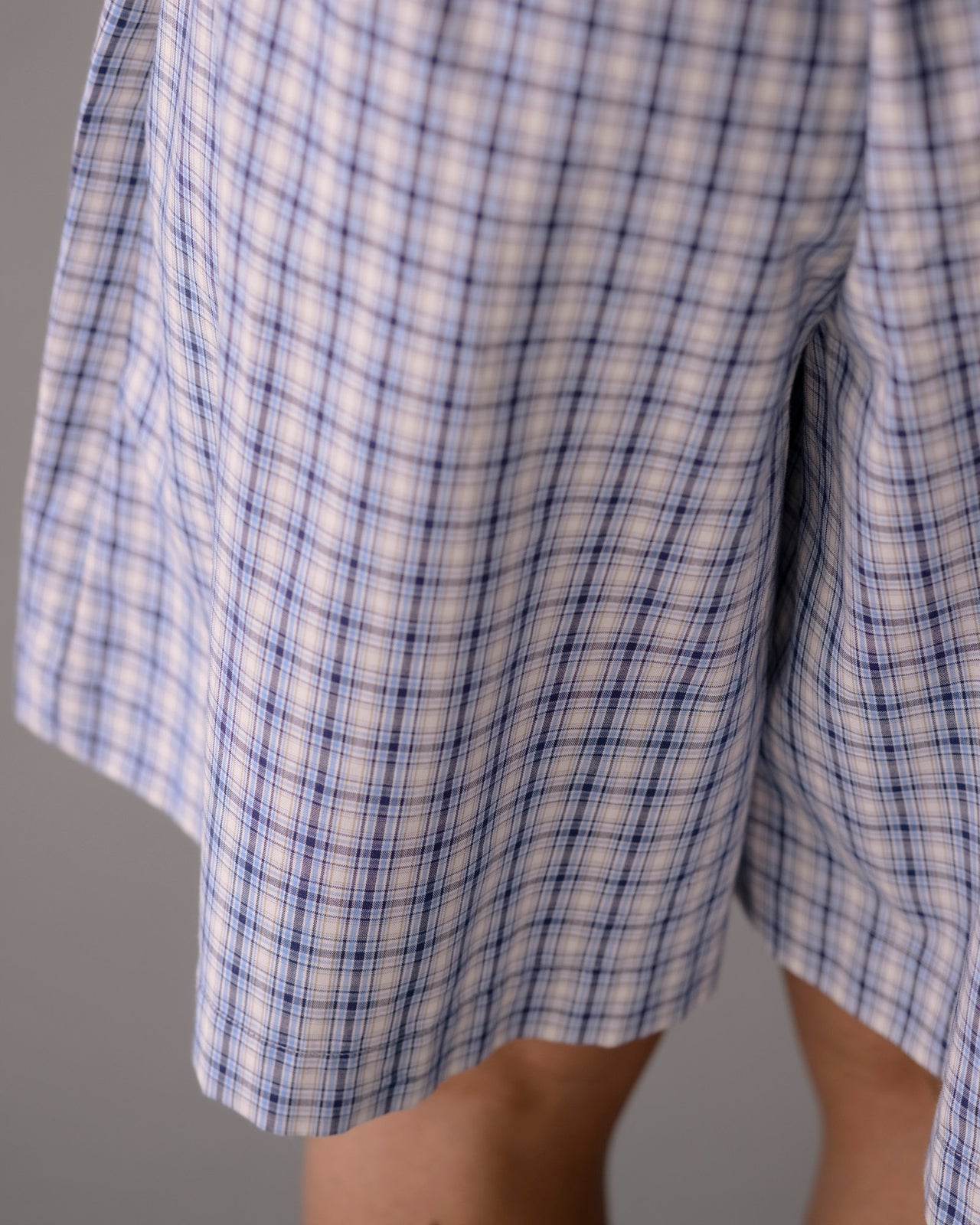 Claude Shorts - Organic Cotton - Blue Check