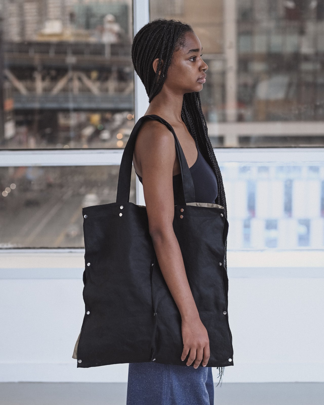 Clavo Bag - Technical Cotton - Black / Khaki