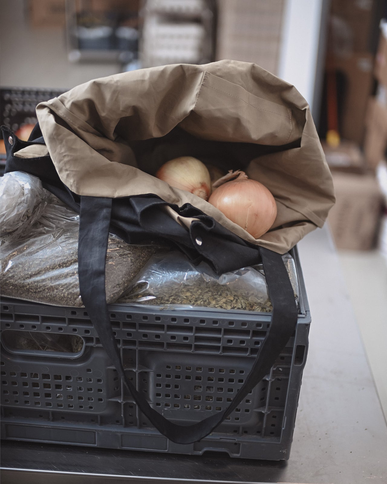 Clavo Bag - Technical Cotton - Black / Khaki