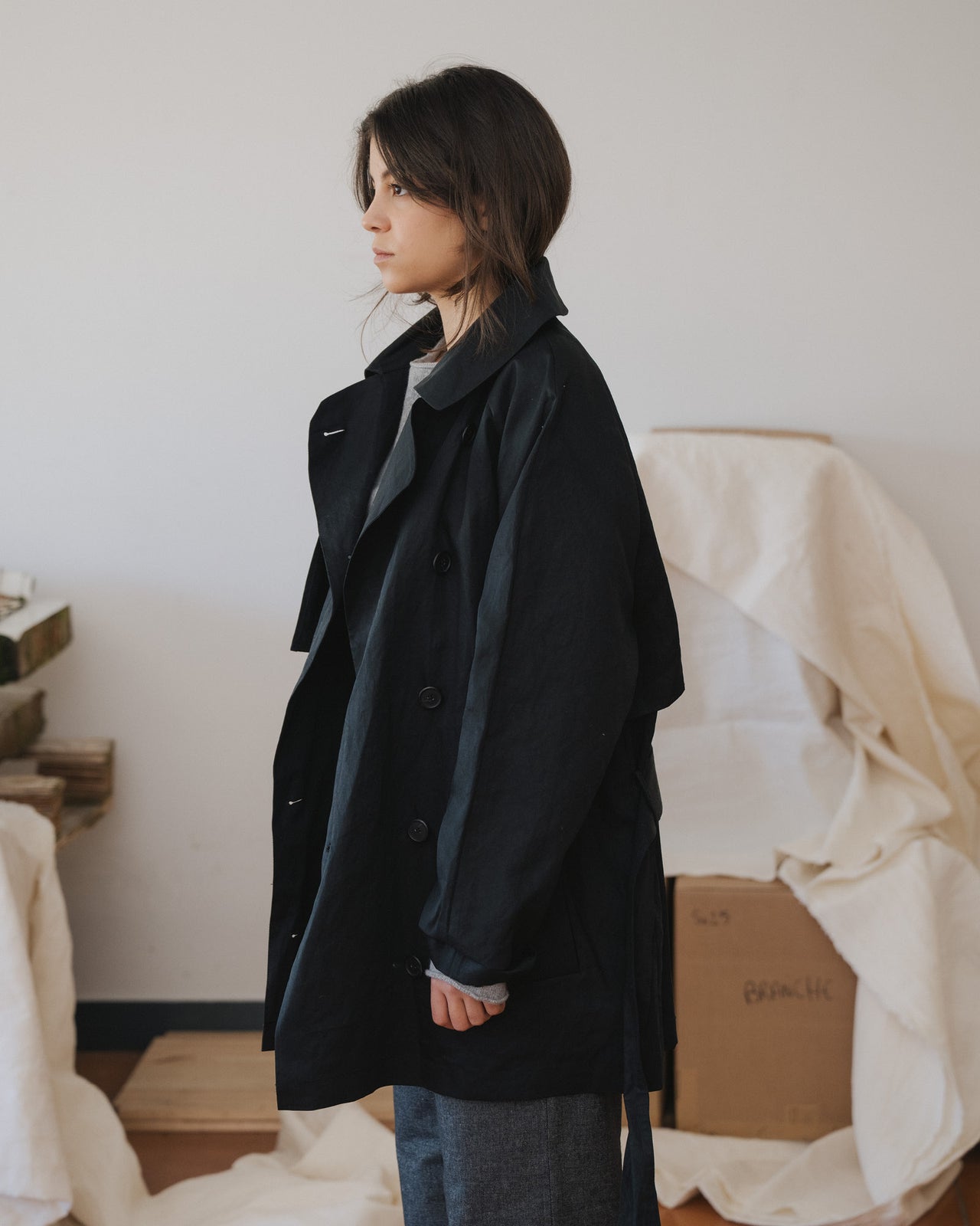 Clavo Coat - Technical Cotton - Black