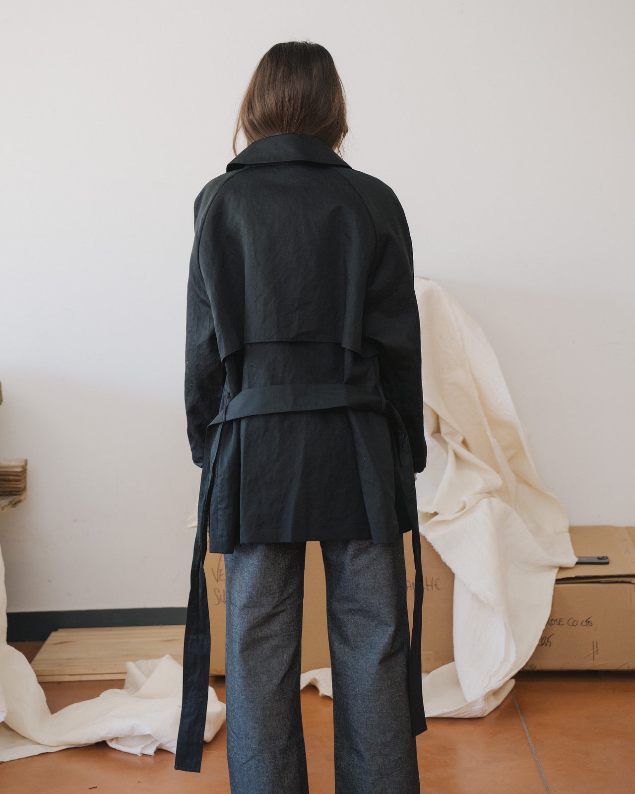 Clavo Coat - Technical Cotton - Black