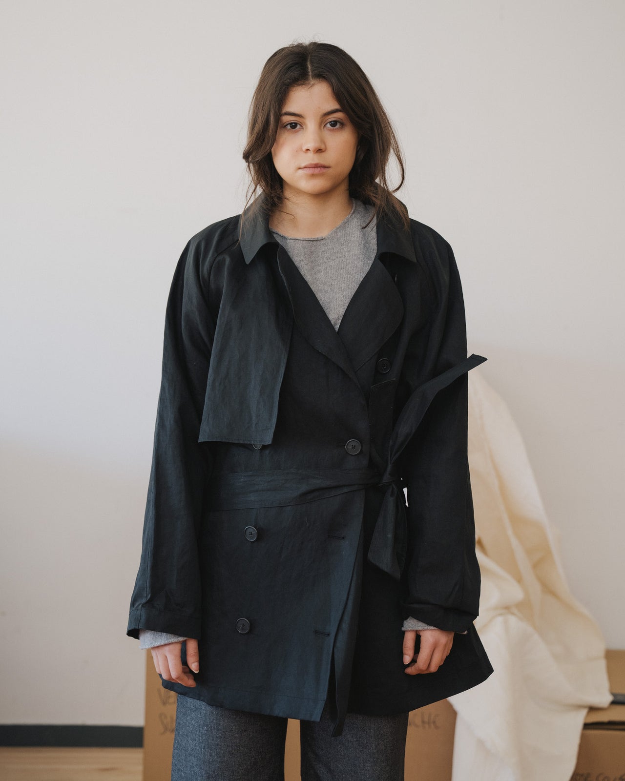 Clavo Coat - Technical Cotton - Black