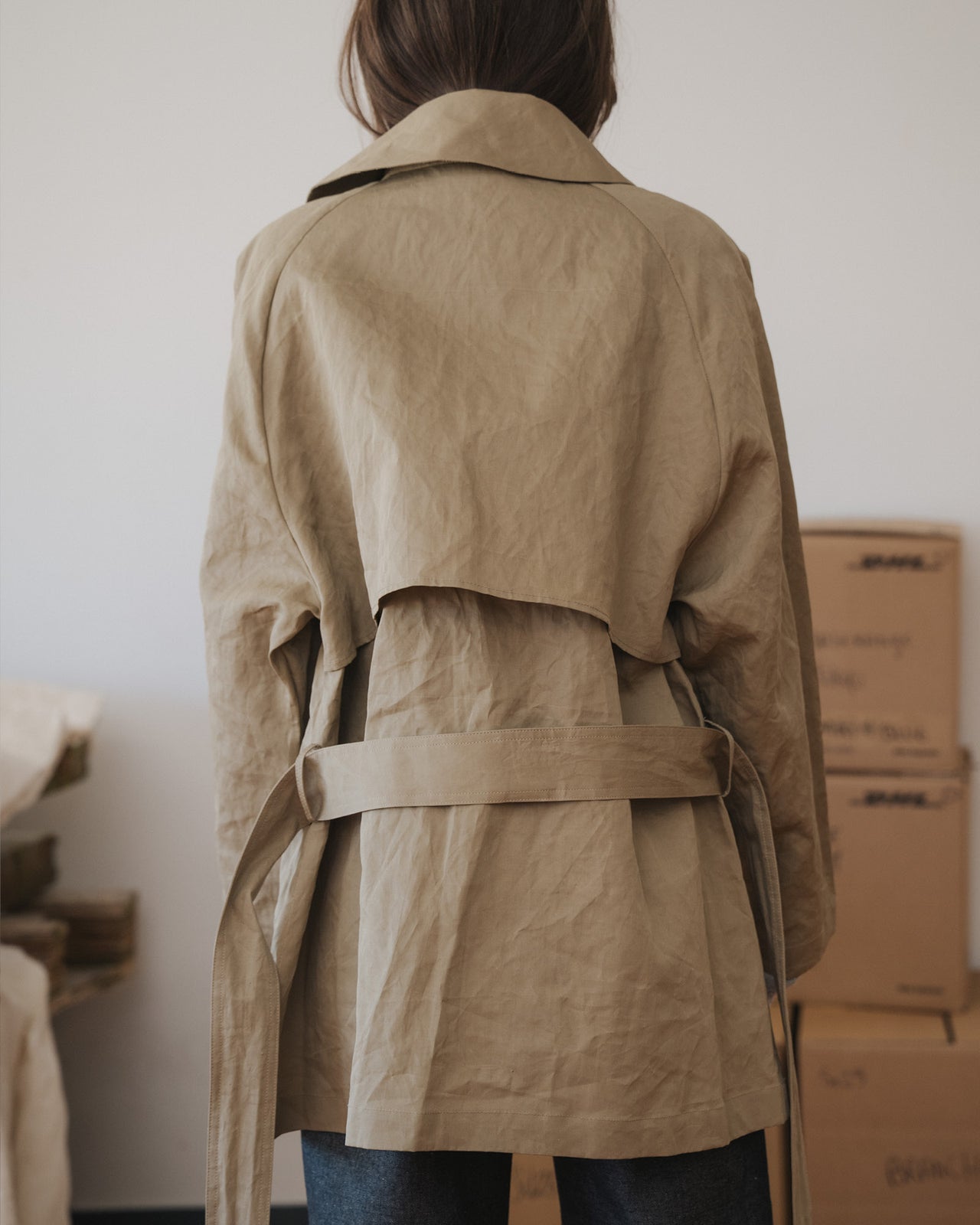 Clavo Coat - Technical Cotton - Khaki