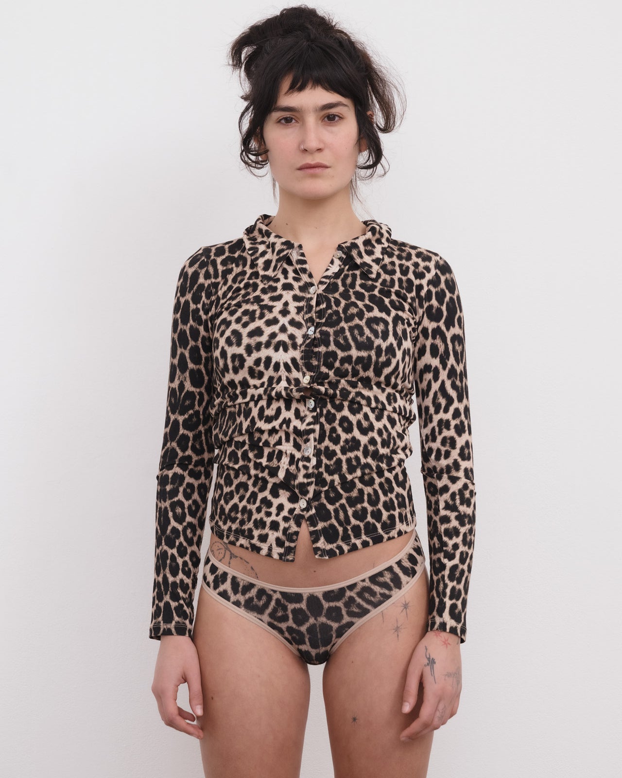 Cosme Shirt - Circulose Jersey - Leopard