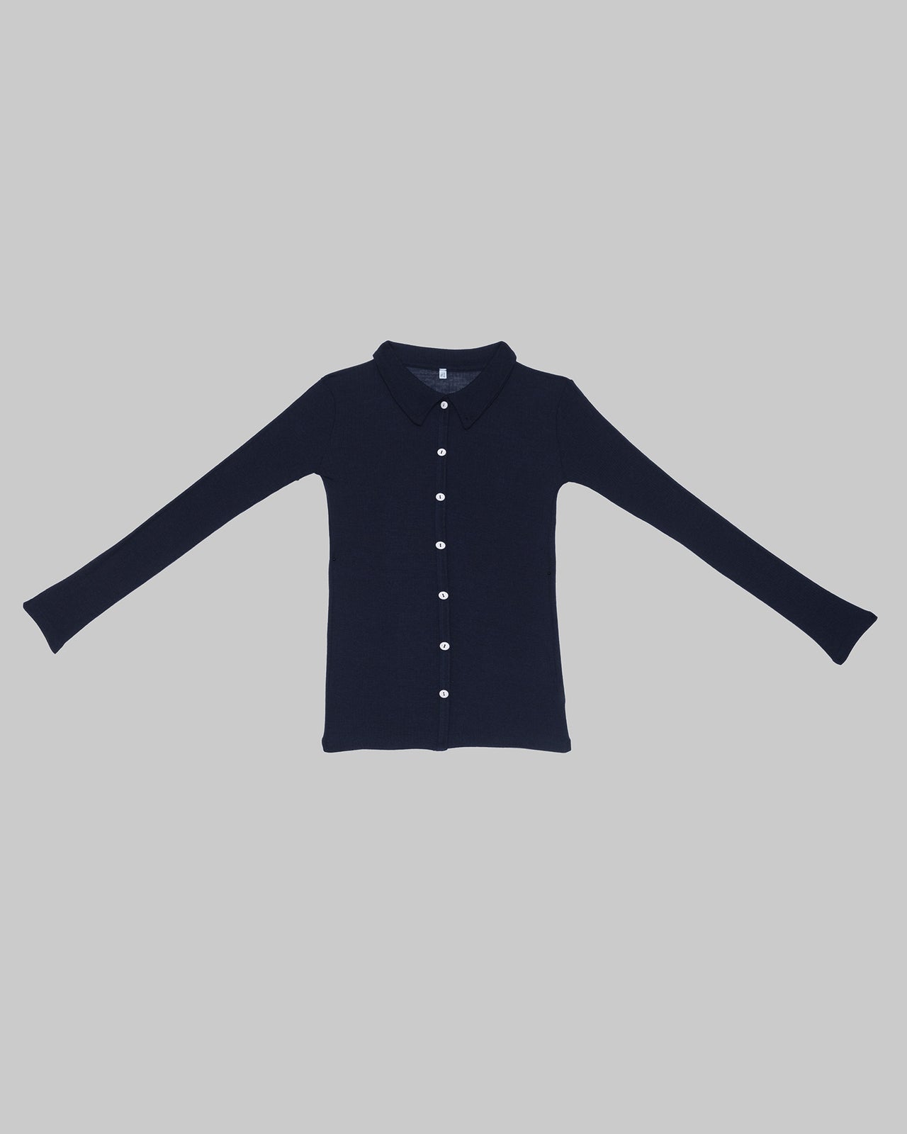 Cosme Shirt - Fine Wool Rib - Murano Navy